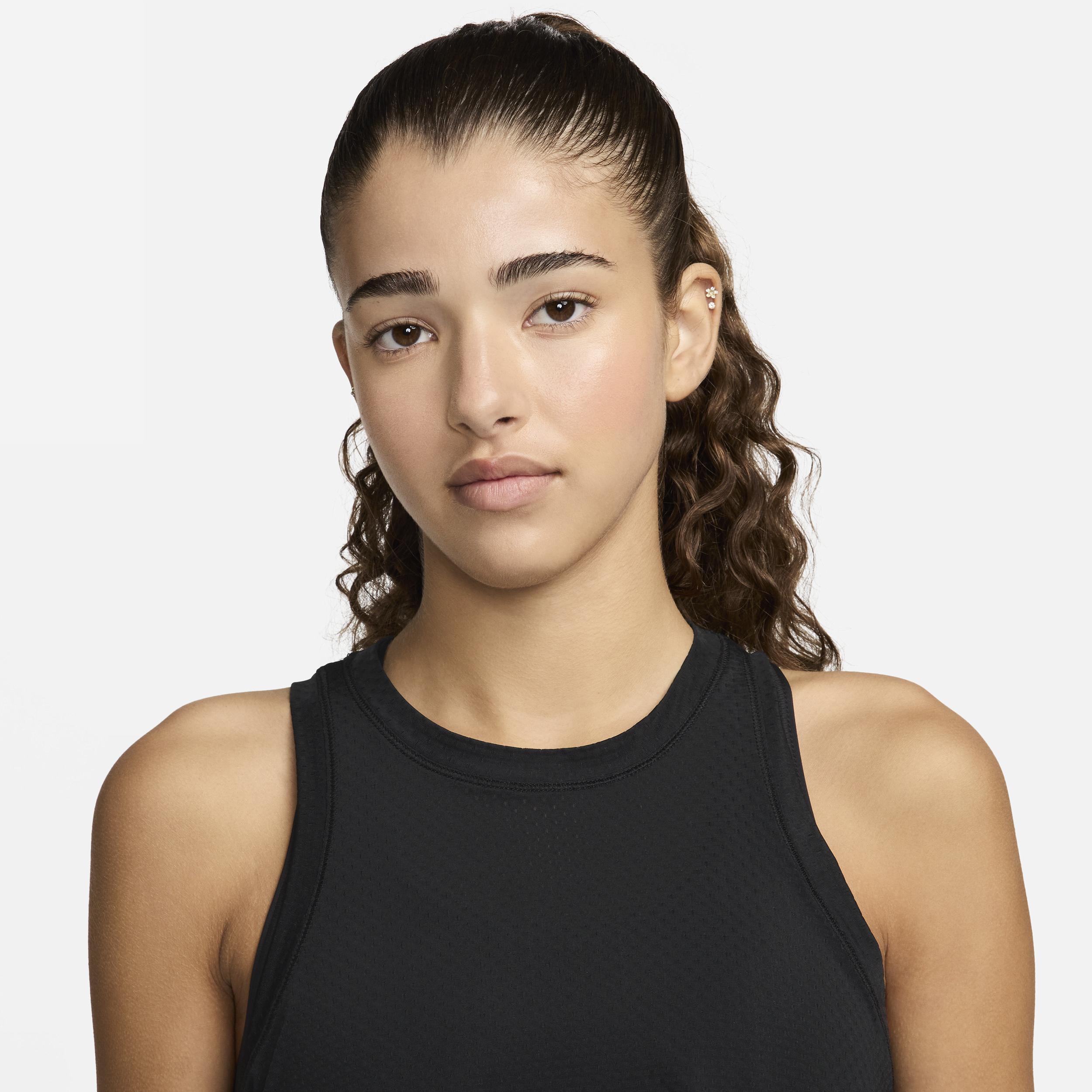 Women's Nike One Classic Breathable Dri-FIT Tank Top, Size: XXL, Black Product Image