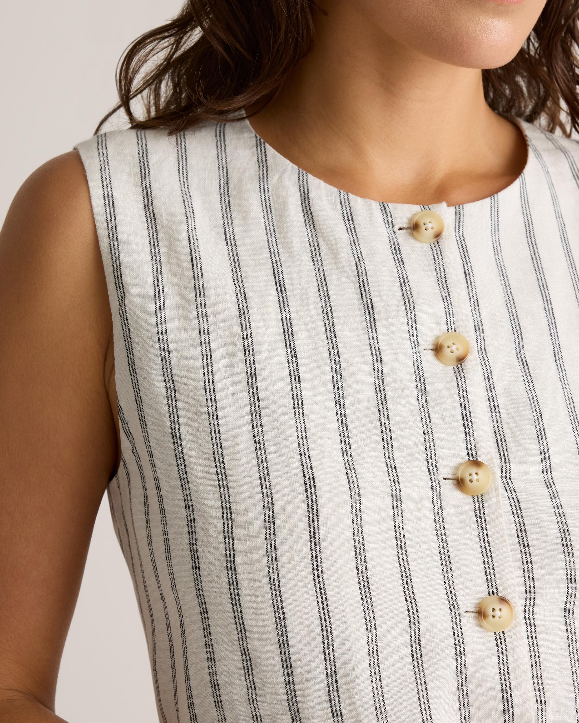 Quince | Women's 100% European Linen Longline Vest Product Image