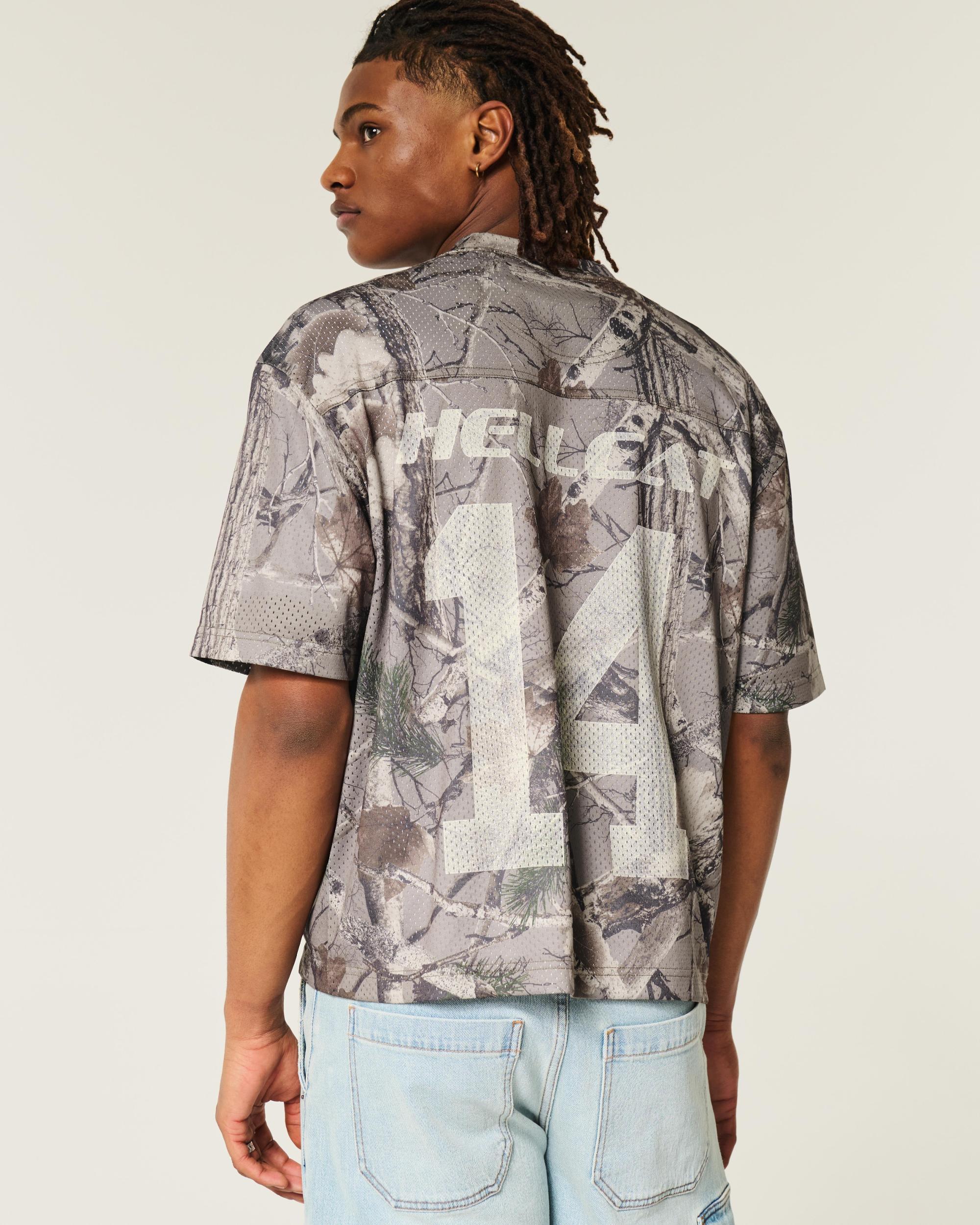 Boxy Crop Camo Dodge Graphic Jersey Product Image