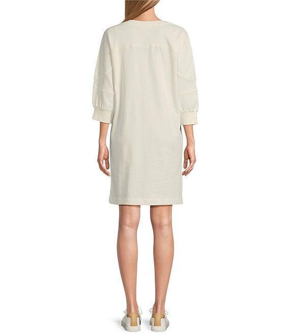 Westbound 3/4 Sleeve Crew Neck Dress Product Image