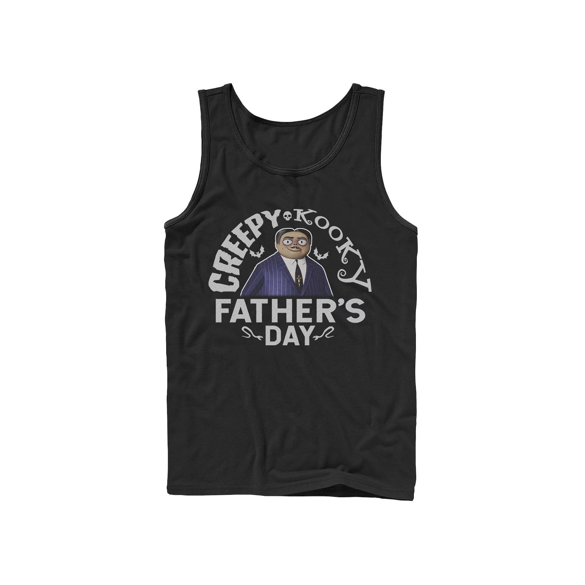 Men's The Addams Family Gomez Creepy Kooky Father's Day Tank Top, Size: XL, Black Product Image