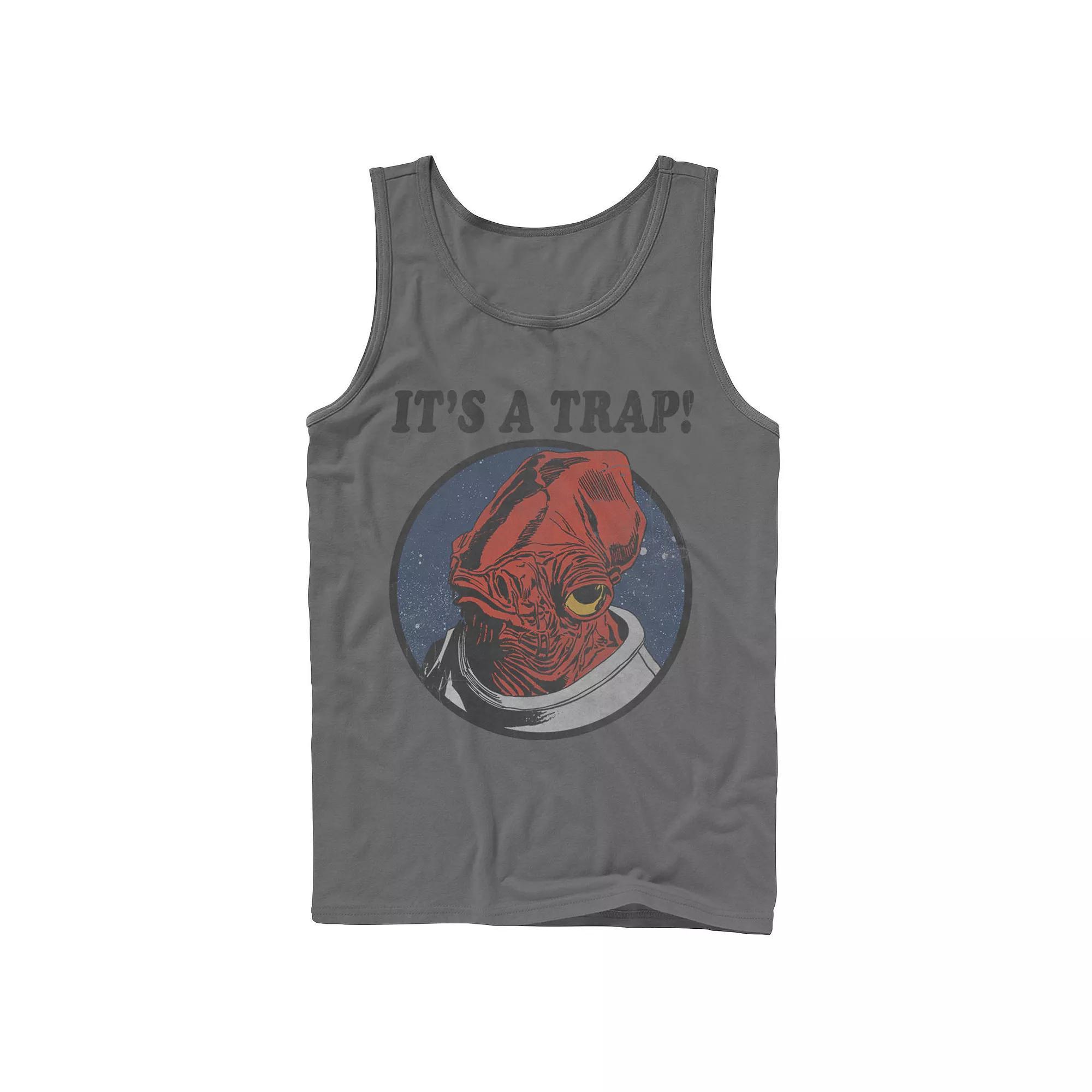 Men's Jurassic Park Tilted Retro Grid Logo Tank Top, Size: Small, Blue Product Image
