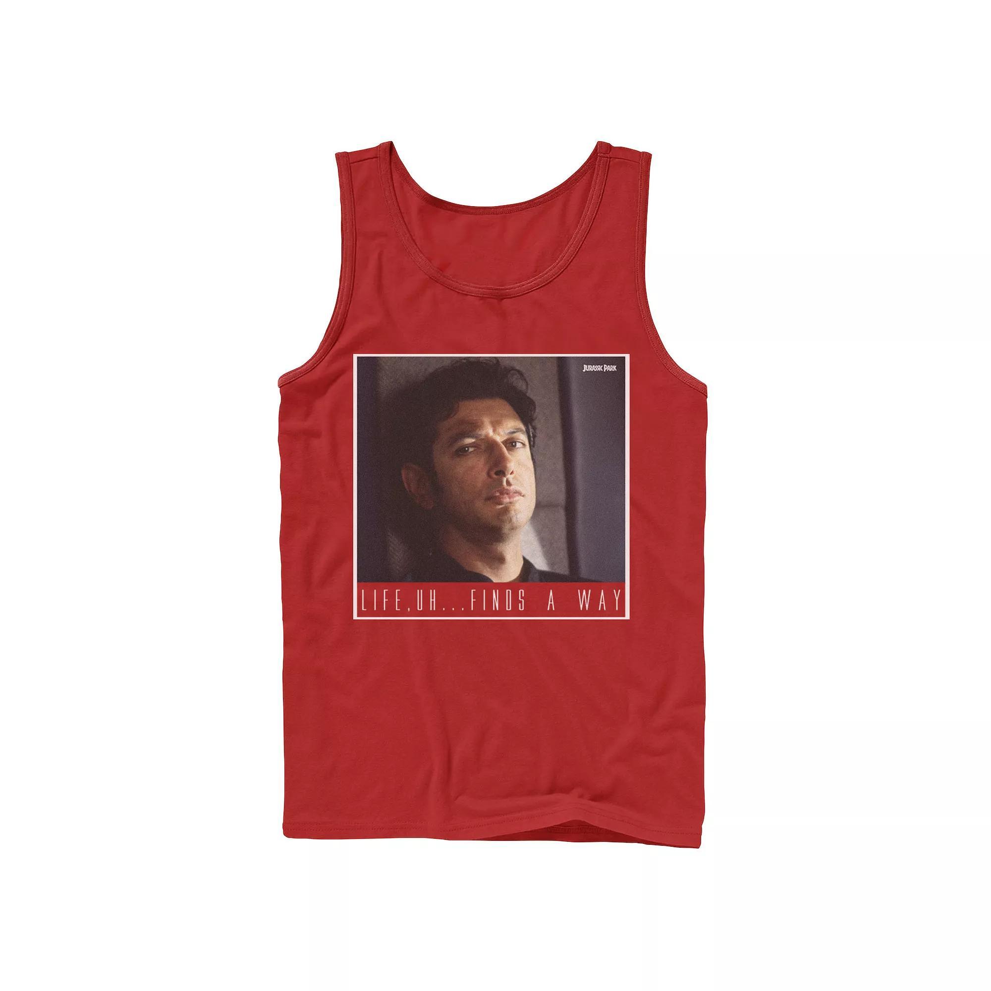Mens Jurassic Park Ian Malcolm Life Finds A Way Tank Top Product Image