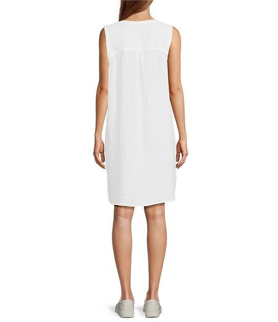 L.L.Bean Cloud Gauze Split V Neckline Sleeveless Cover-Up Dress Product Image