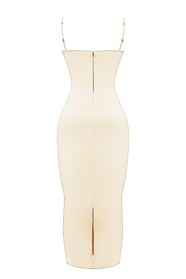 Costanza Vintage Cream Maxi Dress Product Image