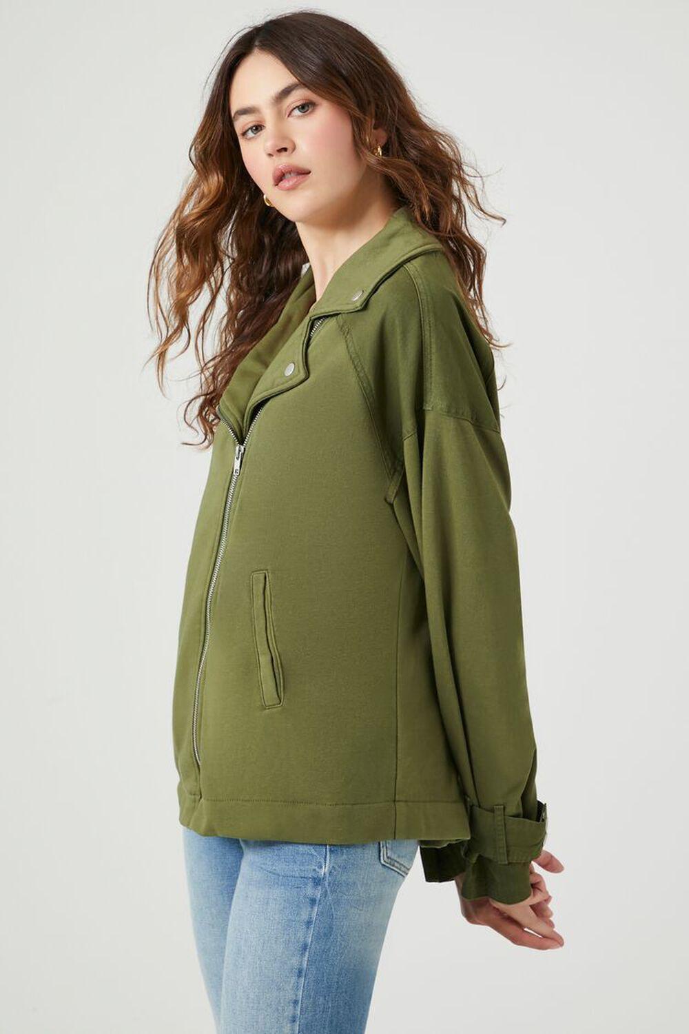 French Terry Zip-Up Jacket | Forever 21 Product Image