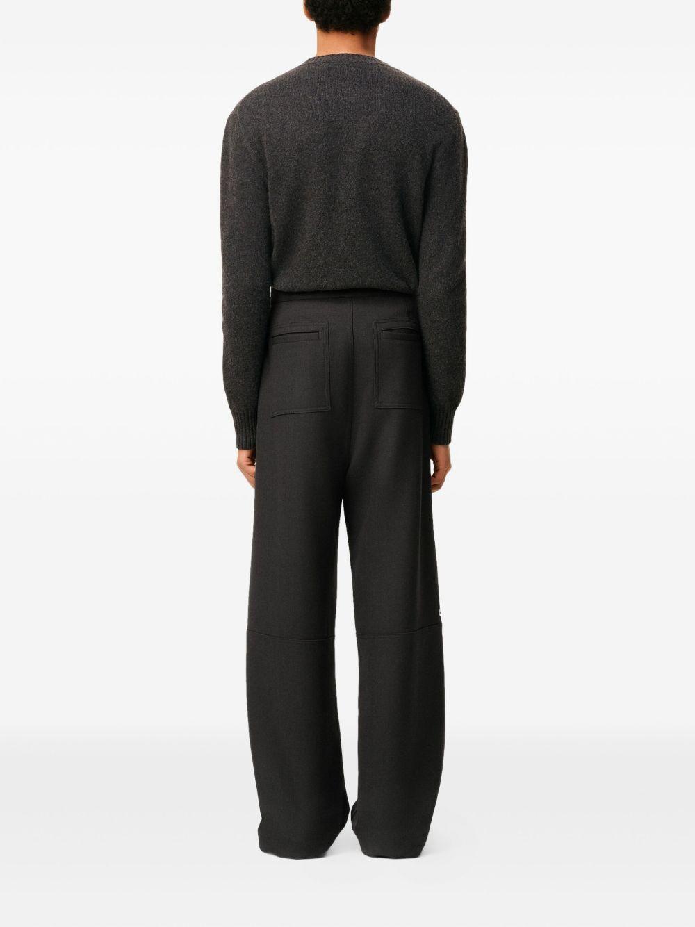 zipped wool trousers Product Image
