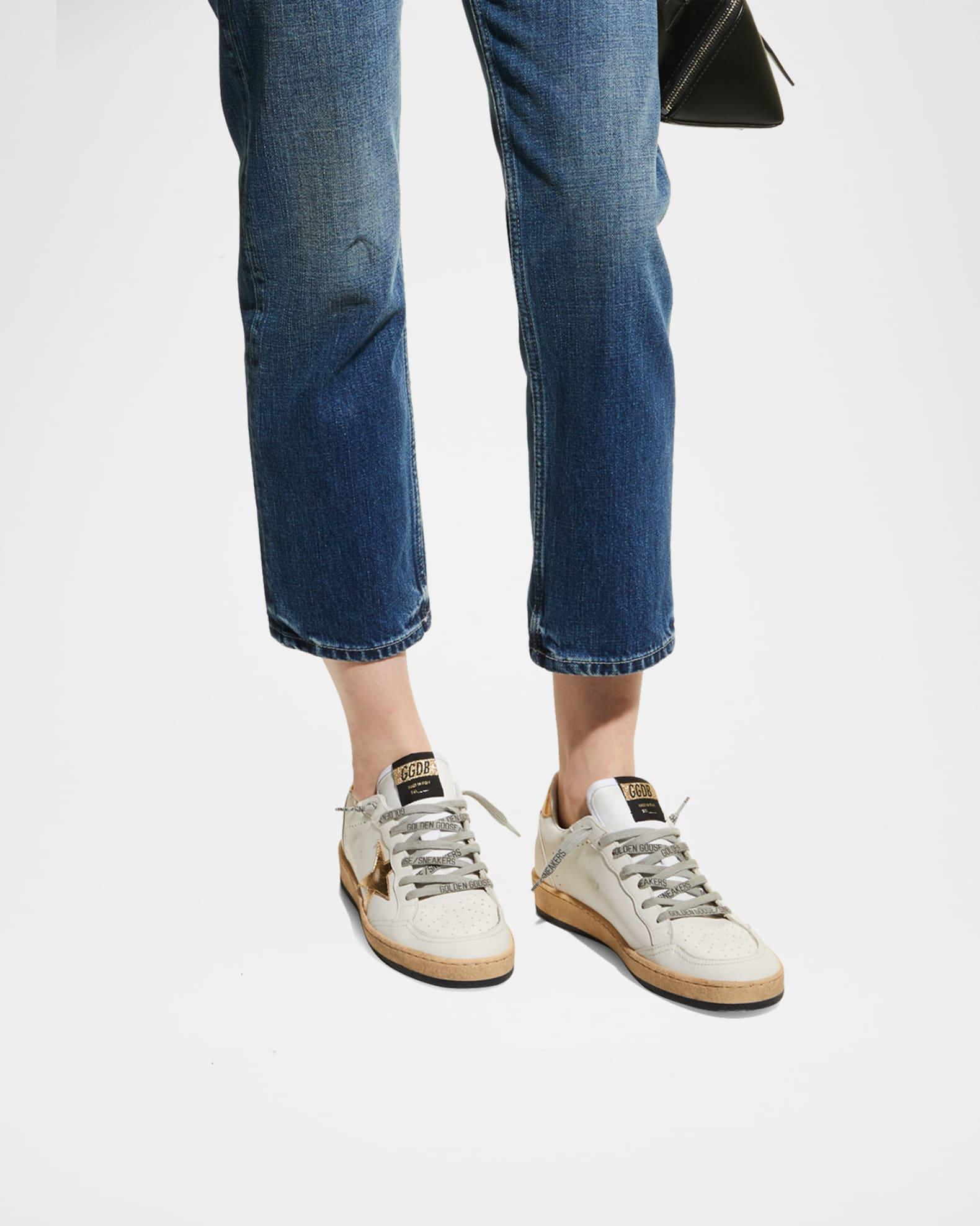 Ballstar Mixed Leather Low-Top Sneakers Product Image