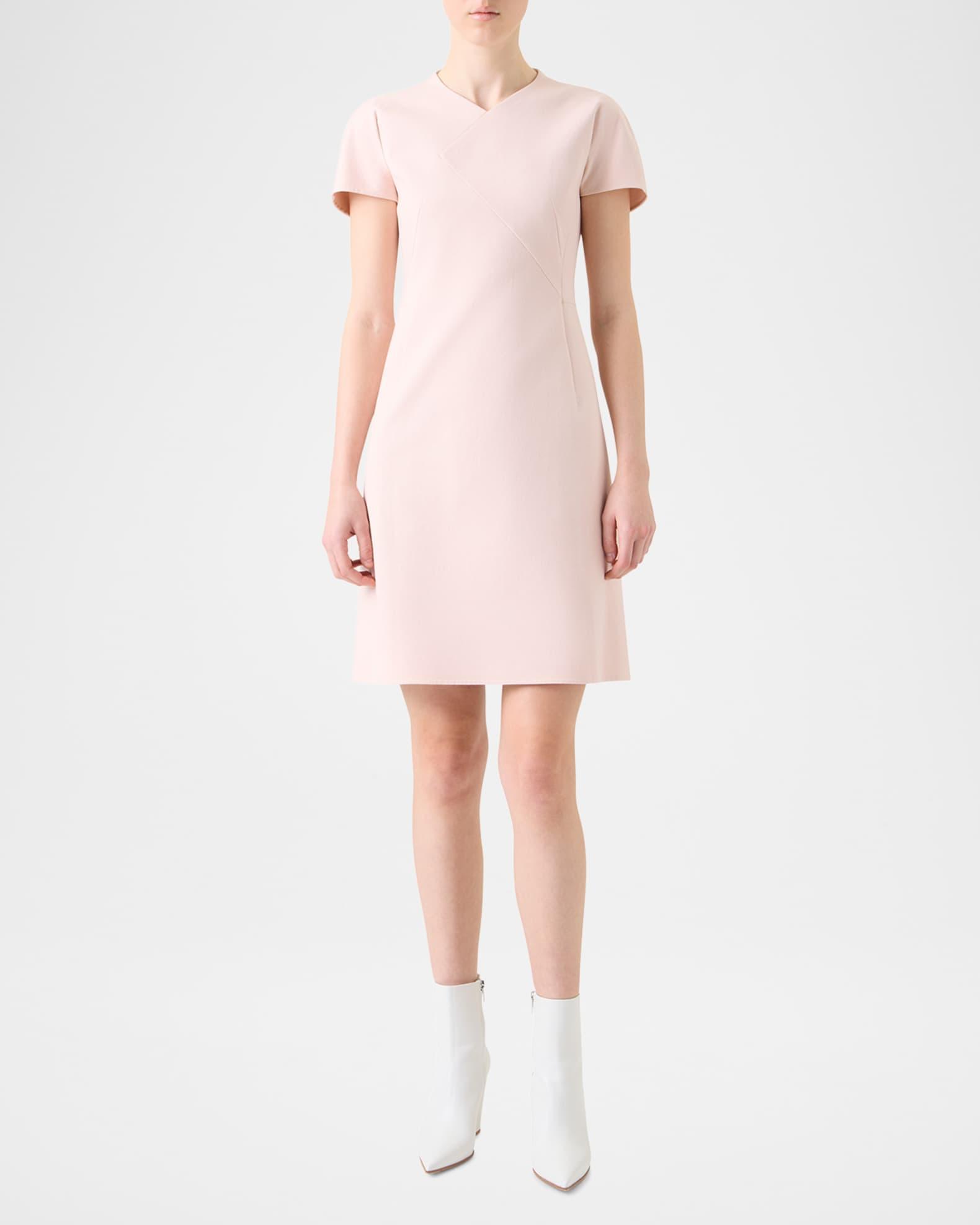 Double-Face Cotton-Silk A-Line Dress Product Image