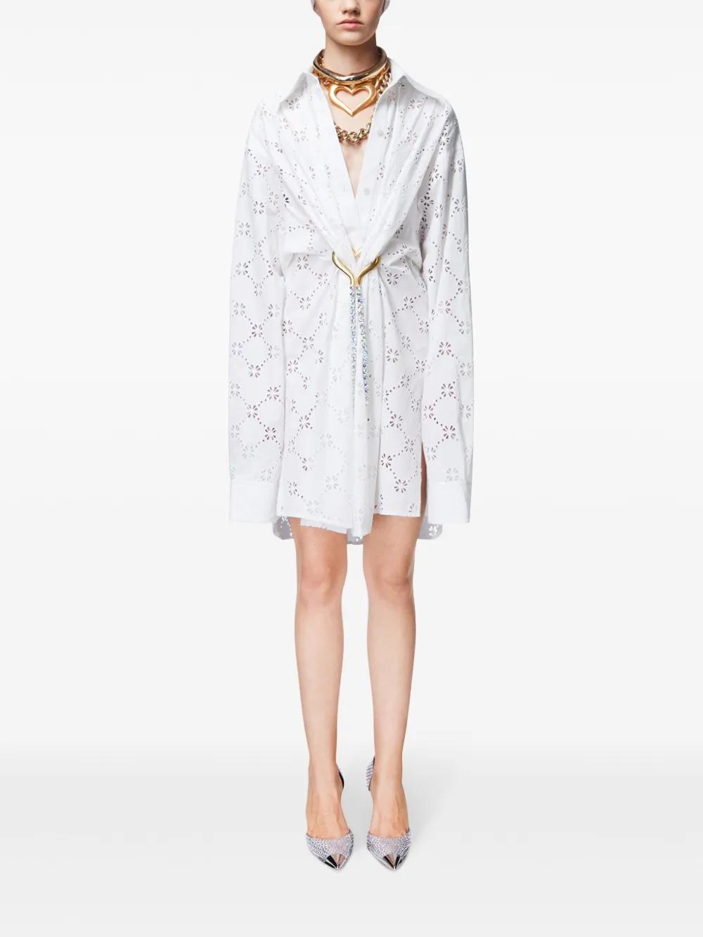 broderie anglaise shirt dress Product Image