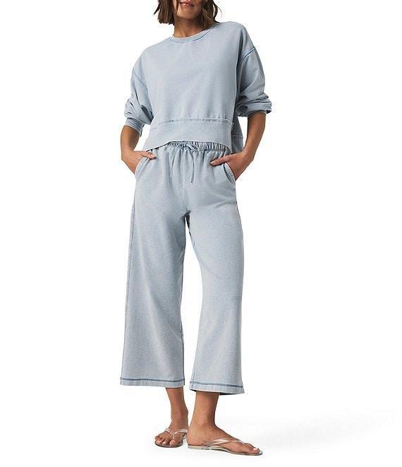 Splendid Terry Knit Mid Rise Lounge Crop Coordinating Pants Product Image