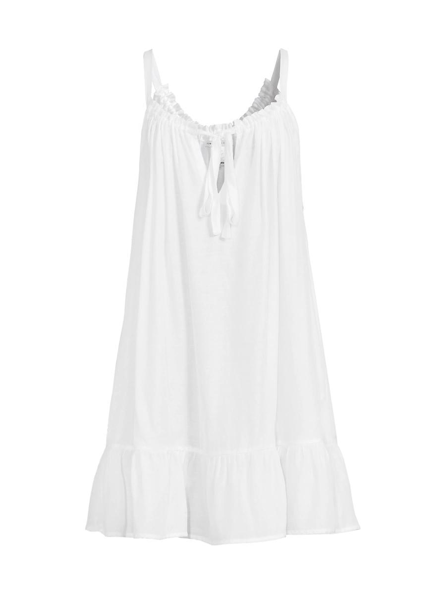 Womens A-Line Split-Neck Dress Product Image