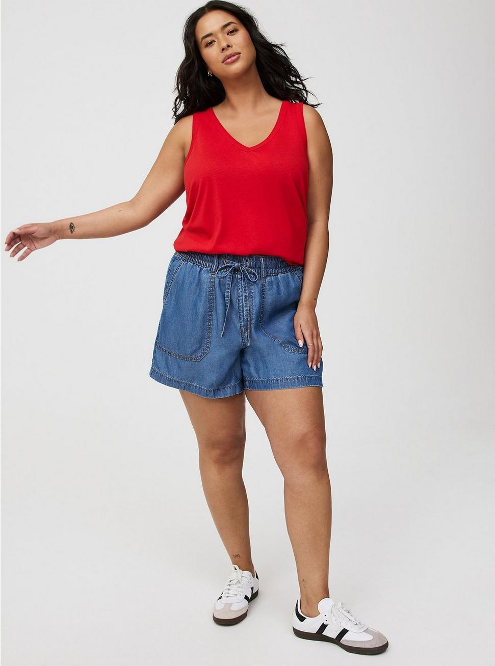 Girlfriend Signature Jersey V-Neck Tank Product Image