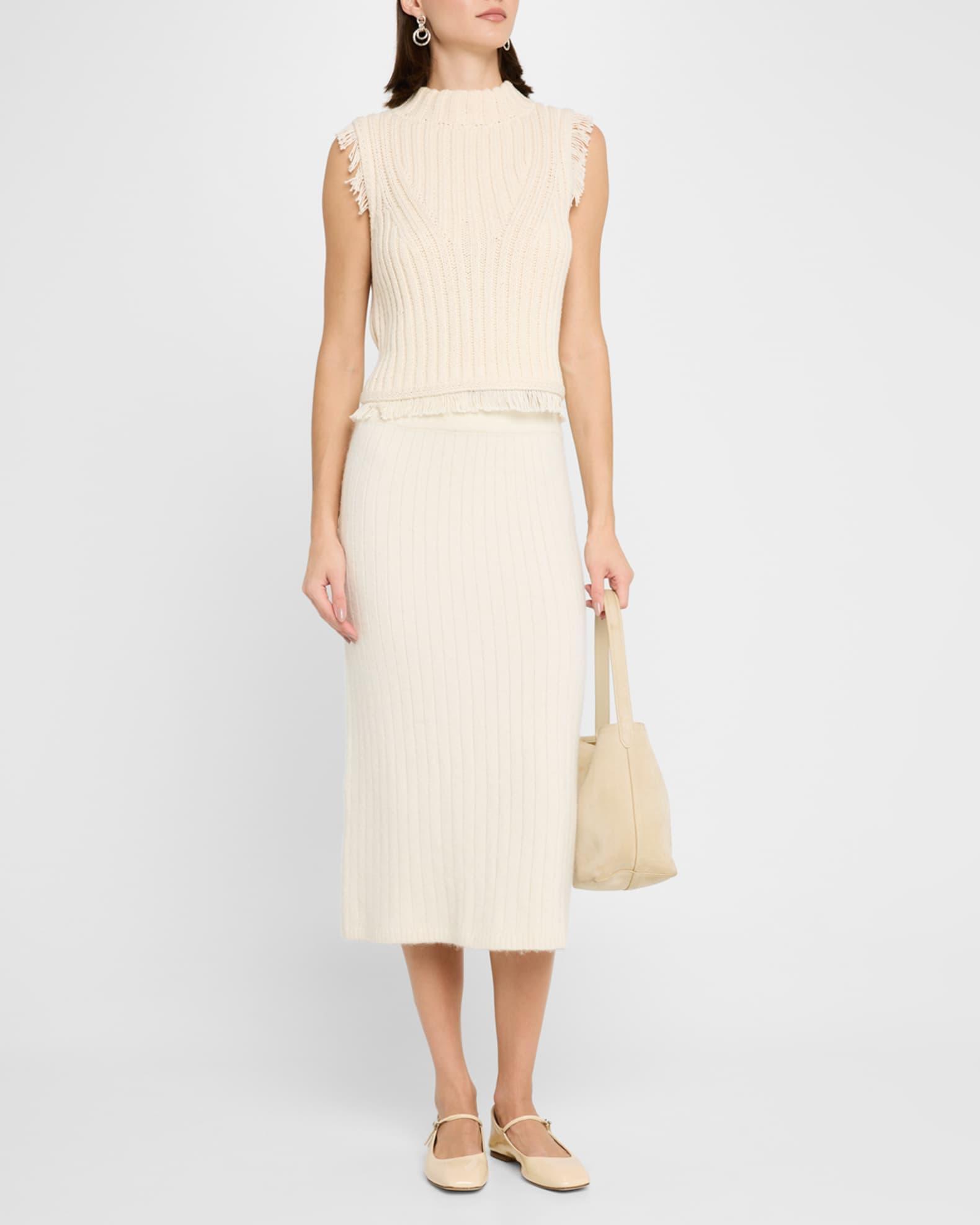Bria Ribbed Fringe-Trim Tank Product Image