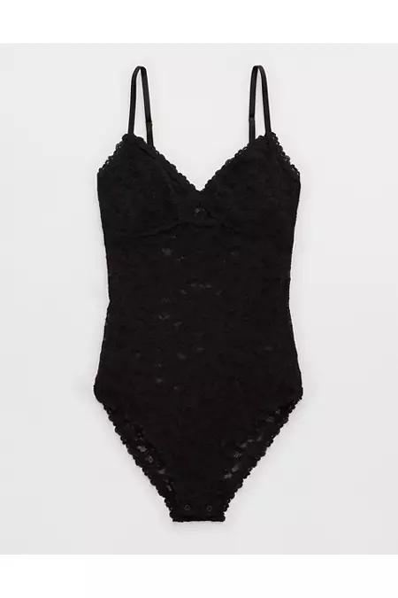 Show Off Vintage Lace Cut Out Bodysuit Women's Product Image