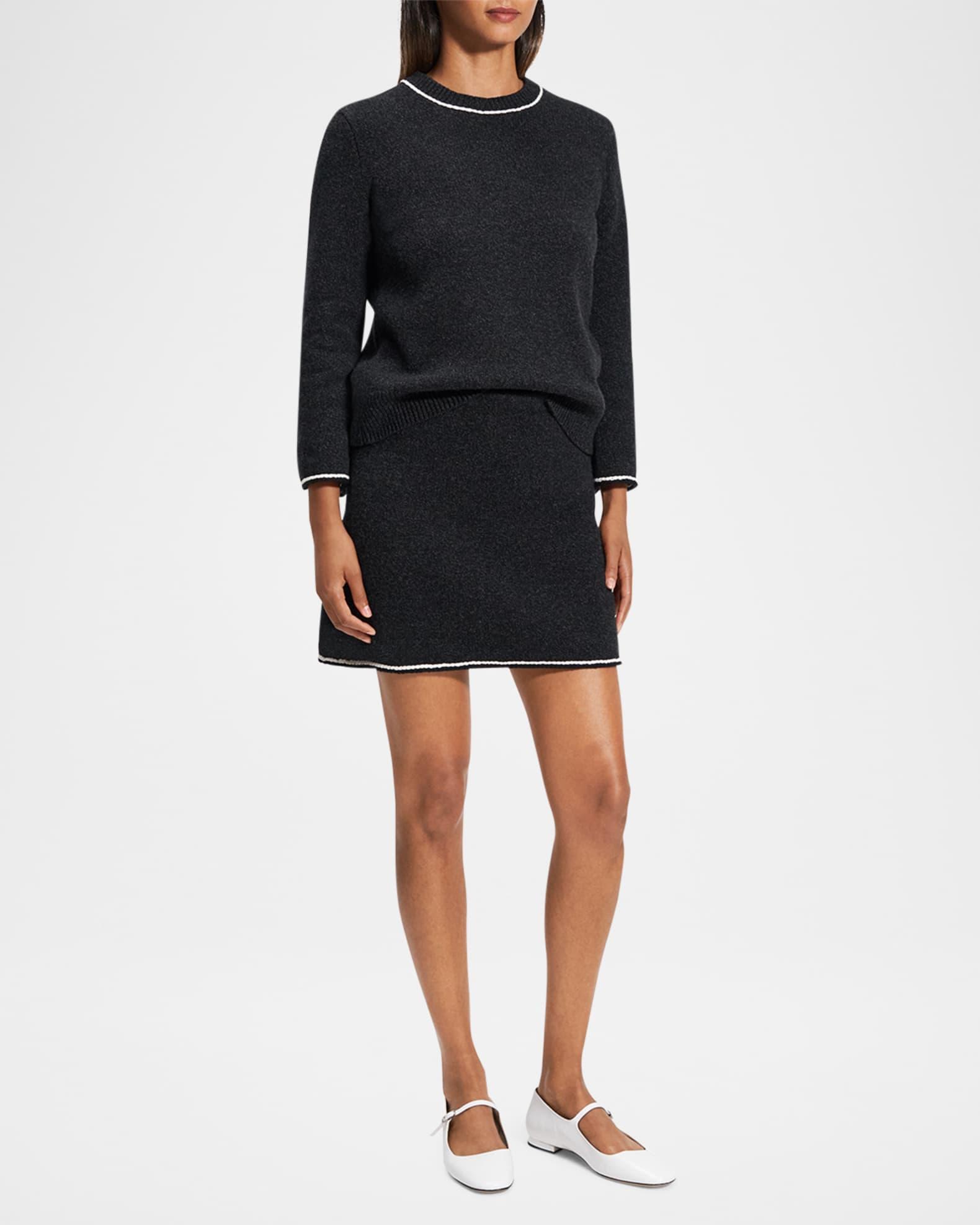 Stitched Wool-Cashmere Mini Skirt Product Image