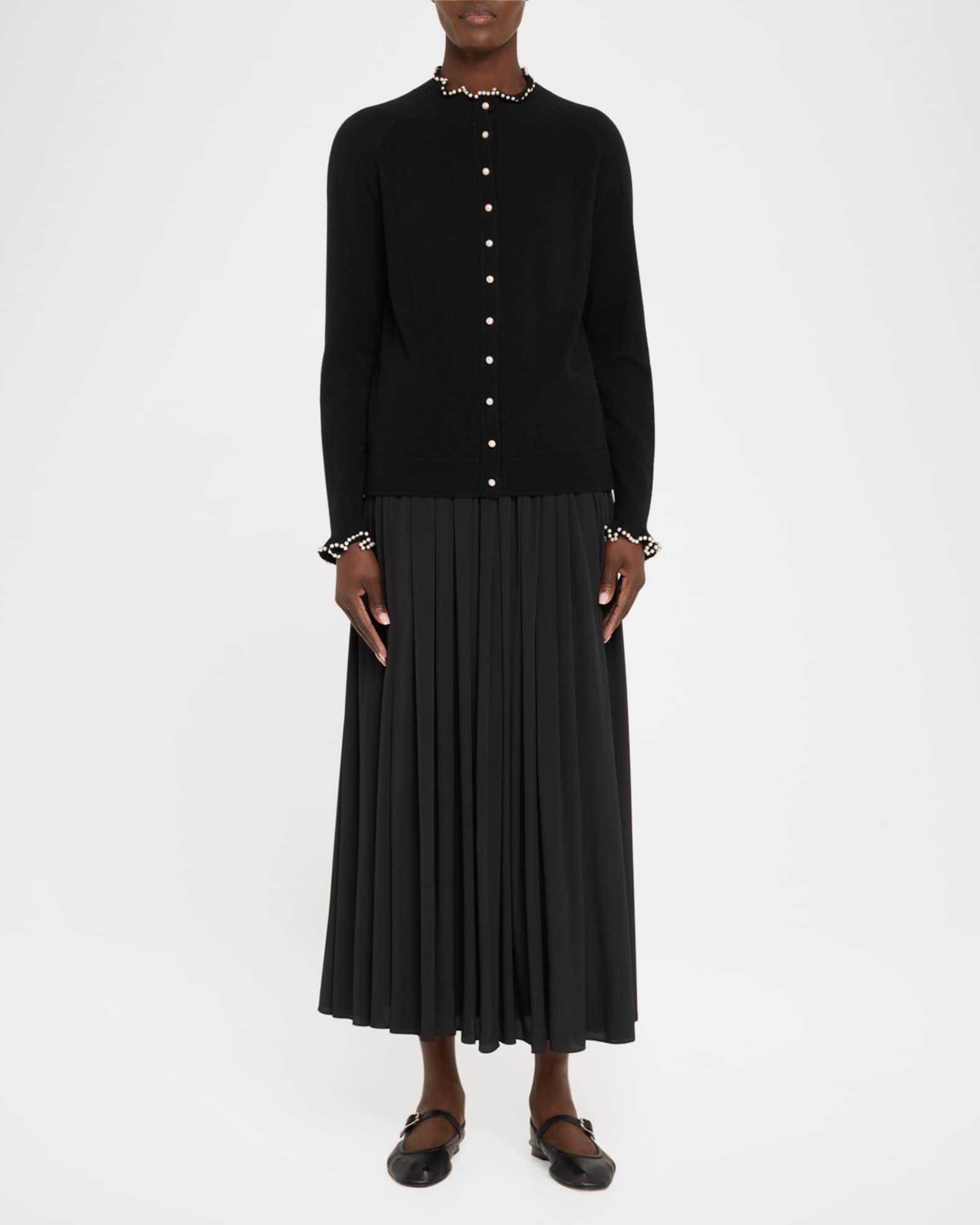 Pearl-Button Cashmere Cardigan Product Image