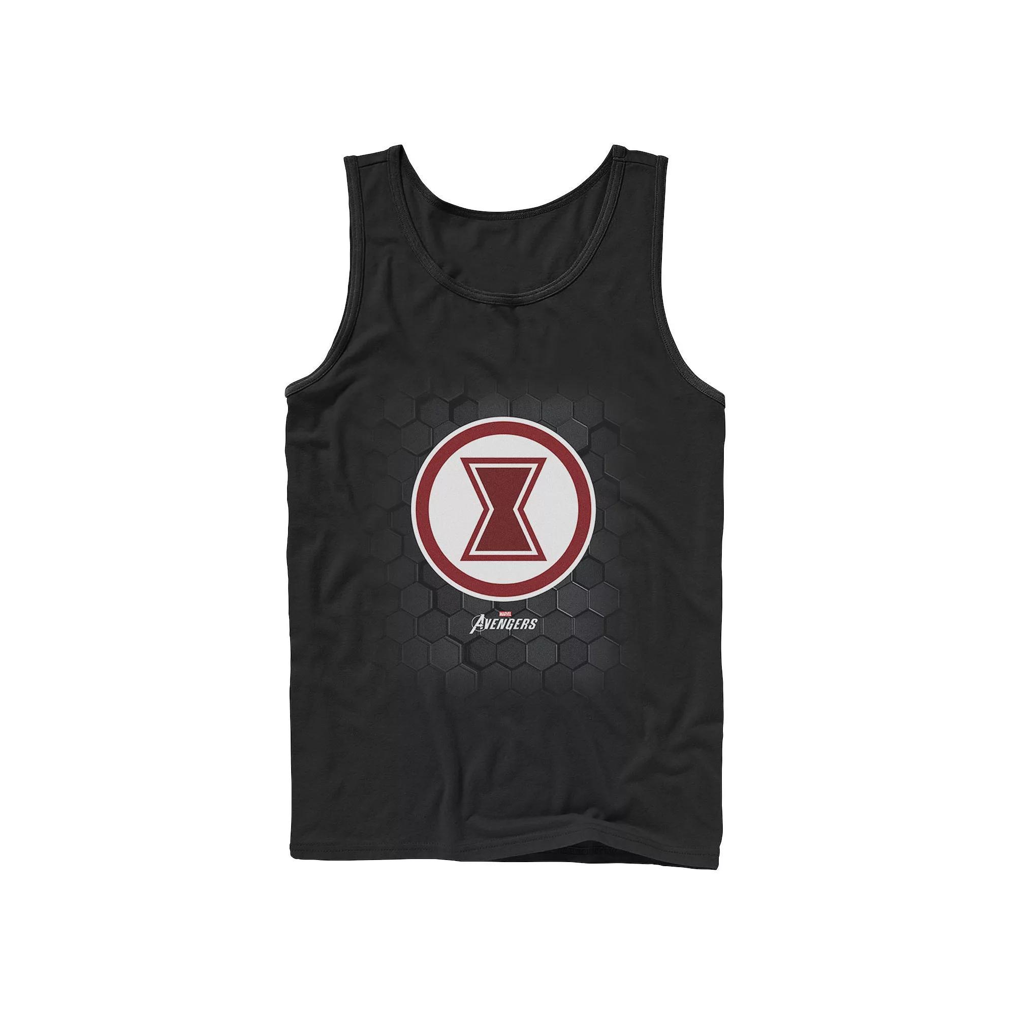 Men's Marvel Gamerverse Black Widow Symbol Hexagon Background Tank Top, Boy's, Size: XL Product Image
