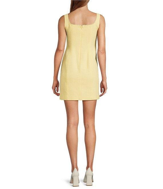 Antonio Melani Macy Tweed Beaded Scoop Neck Mini A-Line Dress Product Image