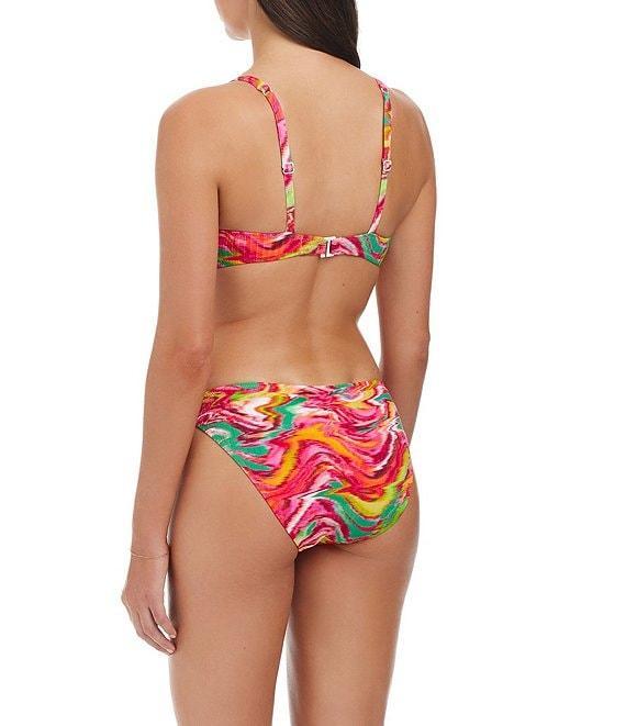 Sanctuary Reading Between The Lines Printed Cinched Back Hipster Swim Bottom Product Image