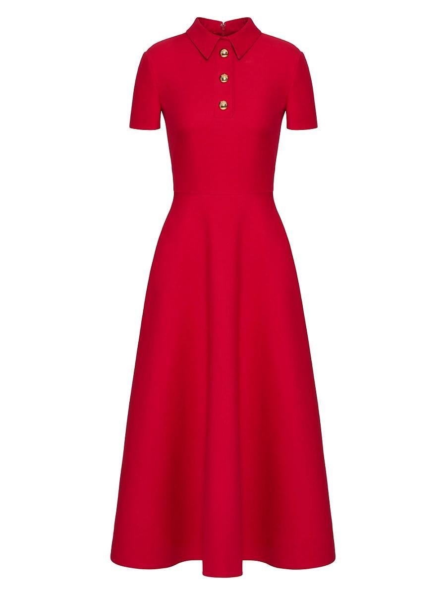 Womens Crepe Couture Midi Dress Product Image