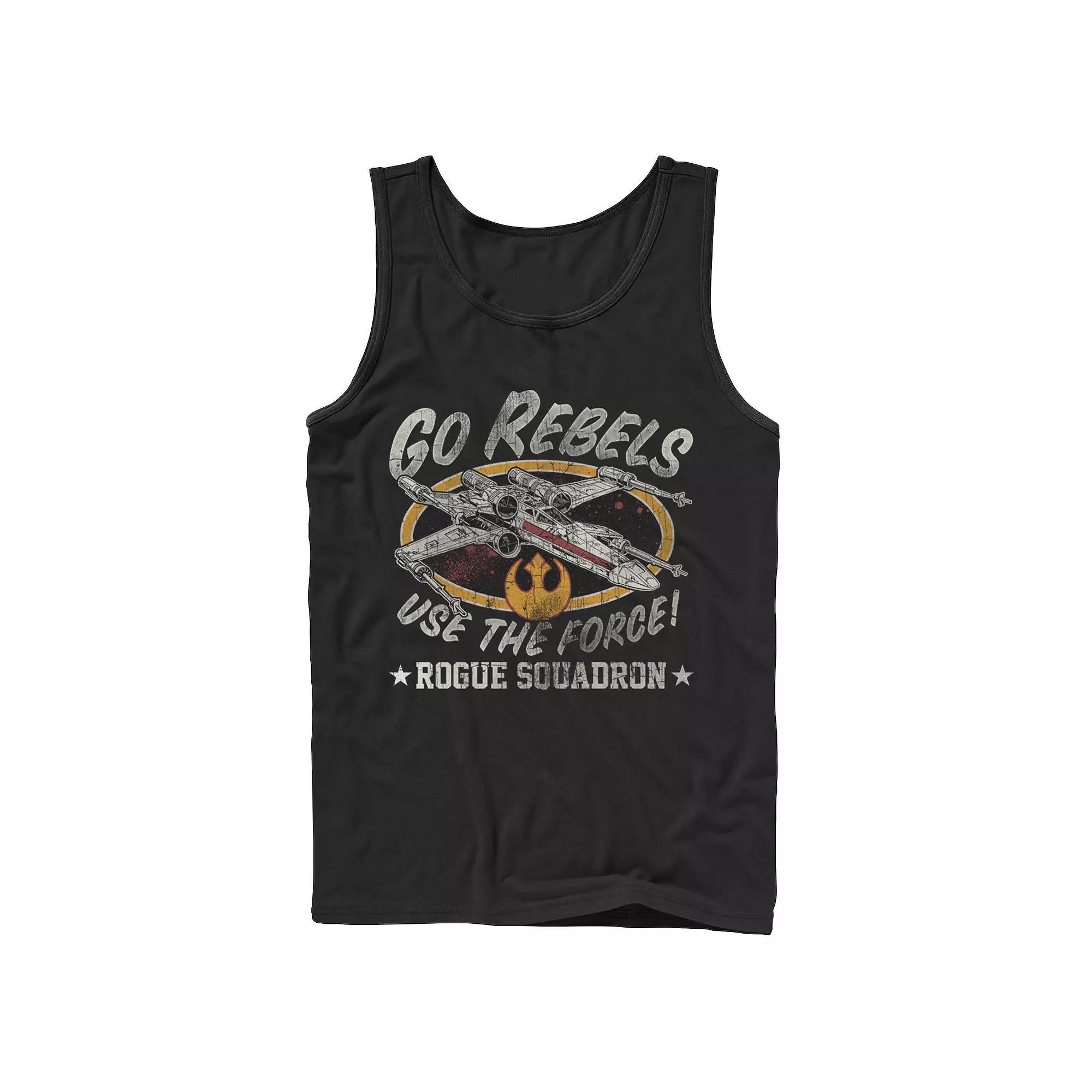 Men's Star Wars Team Rebel Rogue Squadron Tank Top, Size: Large, Black Product Image