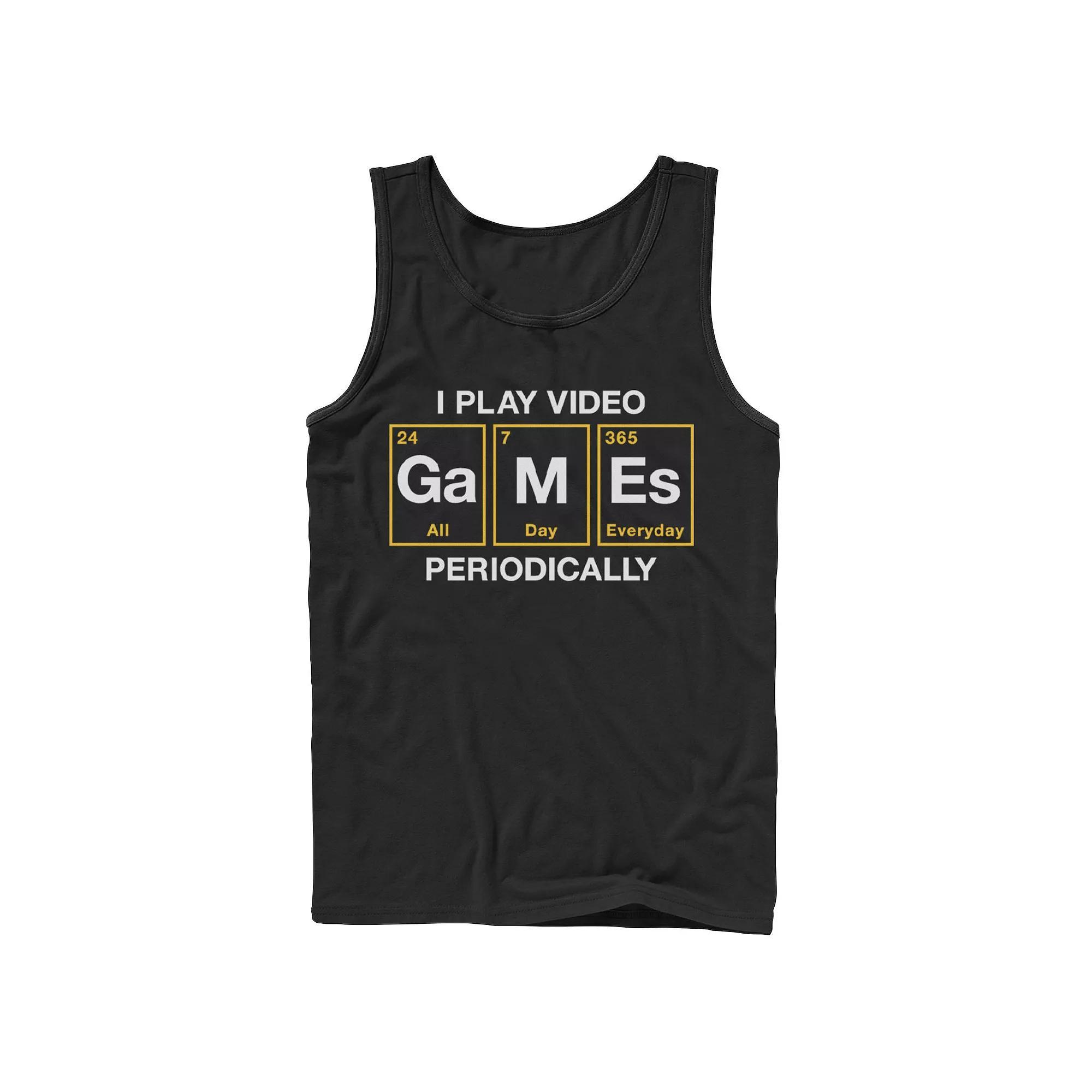 Men's Periodic Gamer Tank Top, Size: Large, Black Product Image