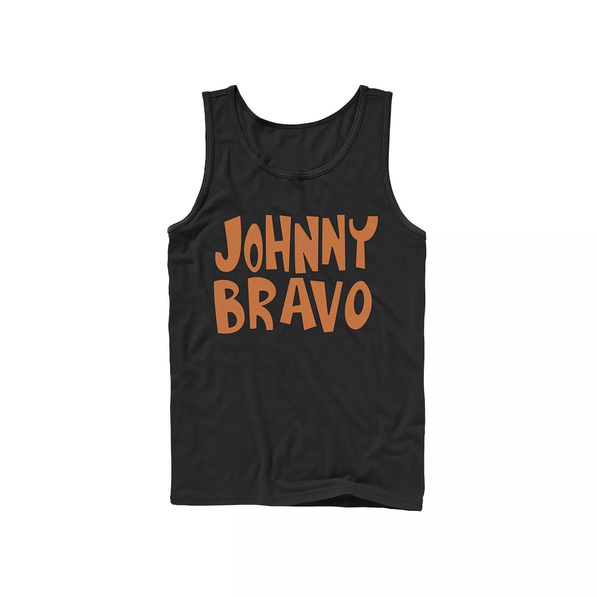 Mens Cartoon Network Johnny Bravo Logo Tank Top Product Image