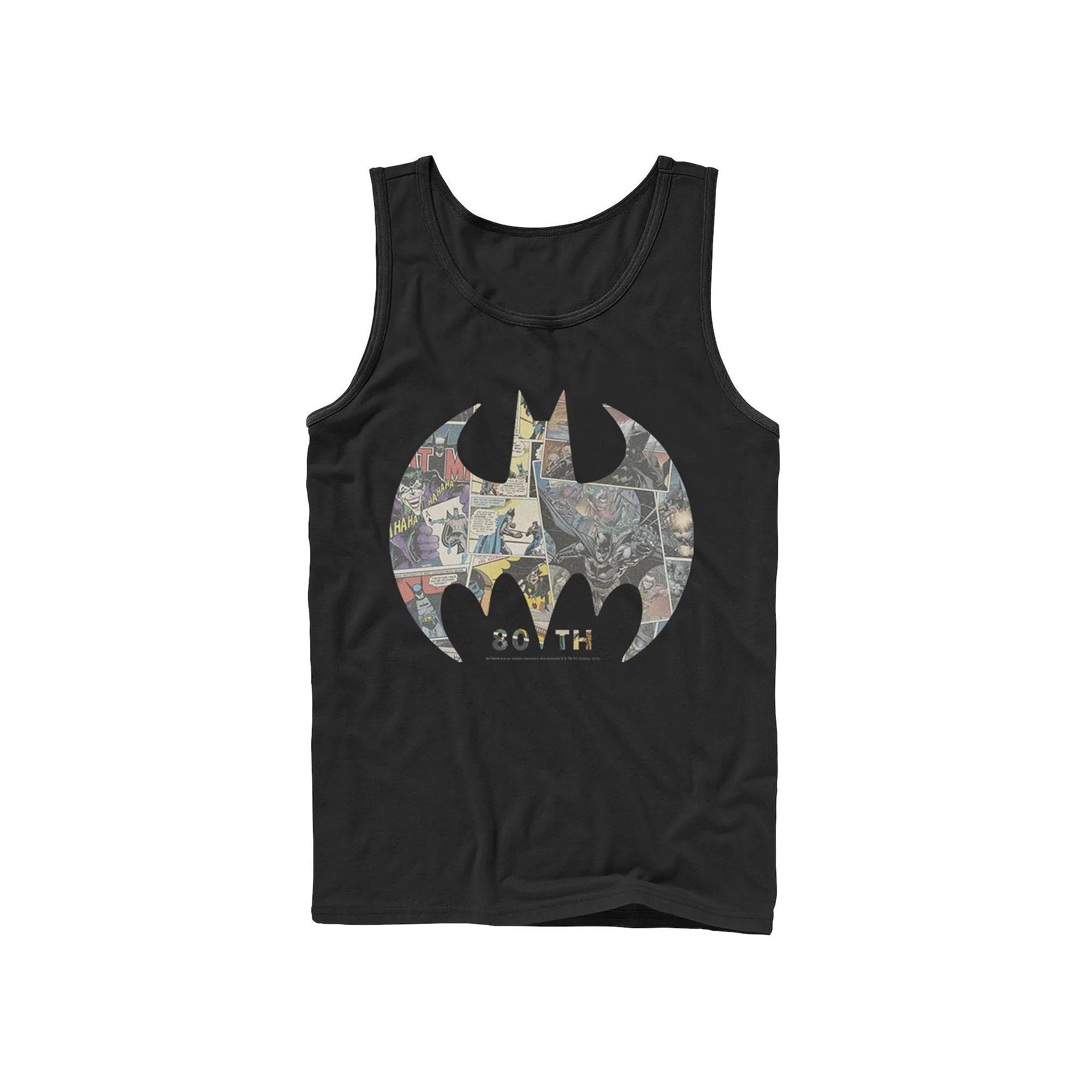 Men's Jurassic World Red Logo Glitch Coin Tank Top, Size: Large, Black Product Image