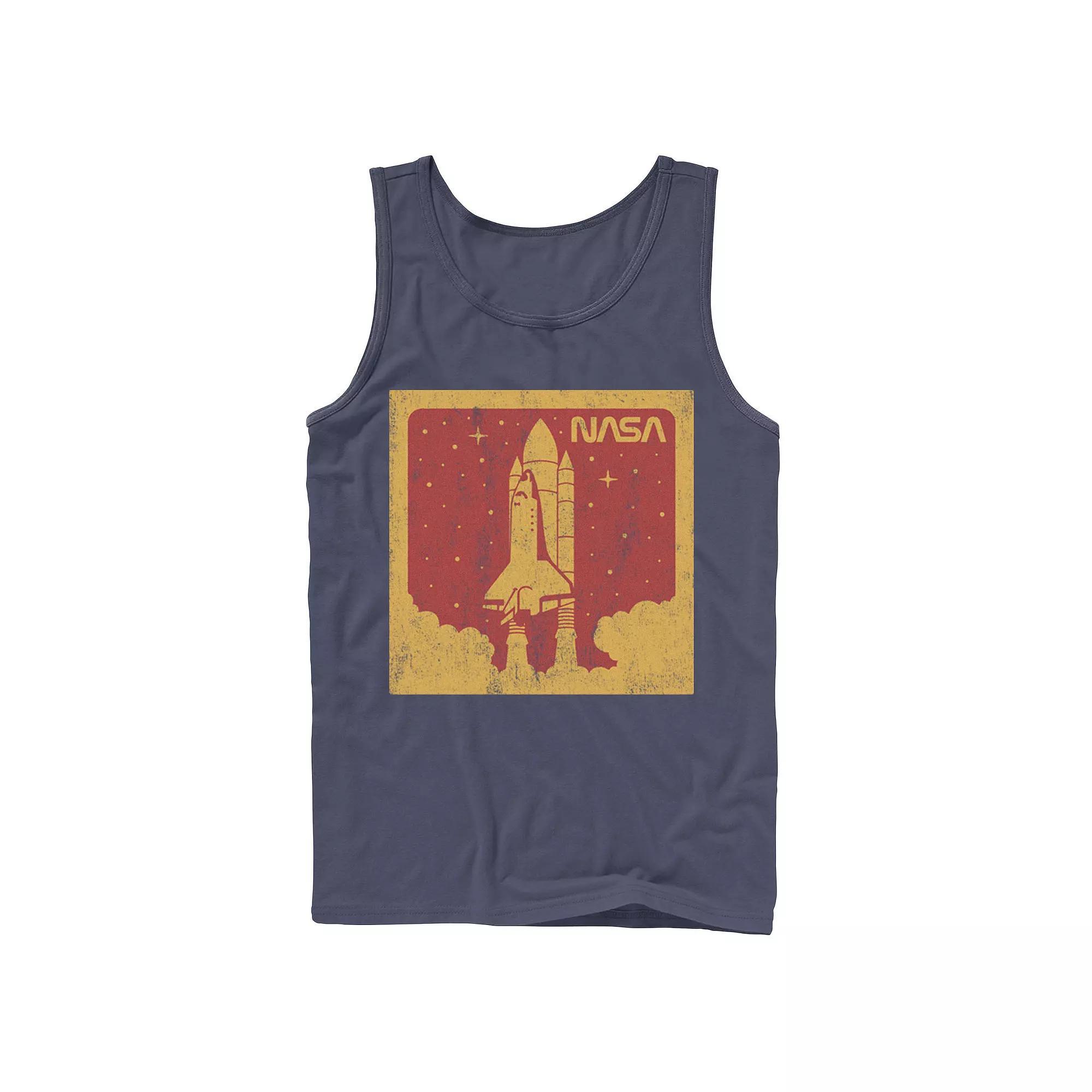 Men's NASA Up In Smoke Graphic Tank Top, Size: Small, Blue Product Image