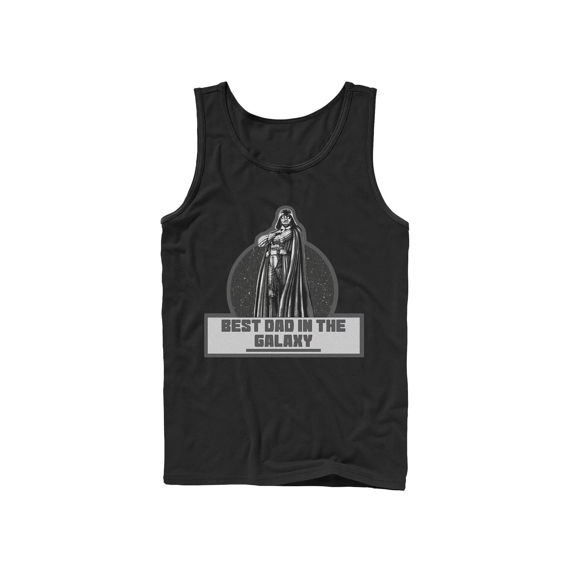 Men's Star Wars Galaxy Dad Tank Top, Size: Large 30, Black Product Image