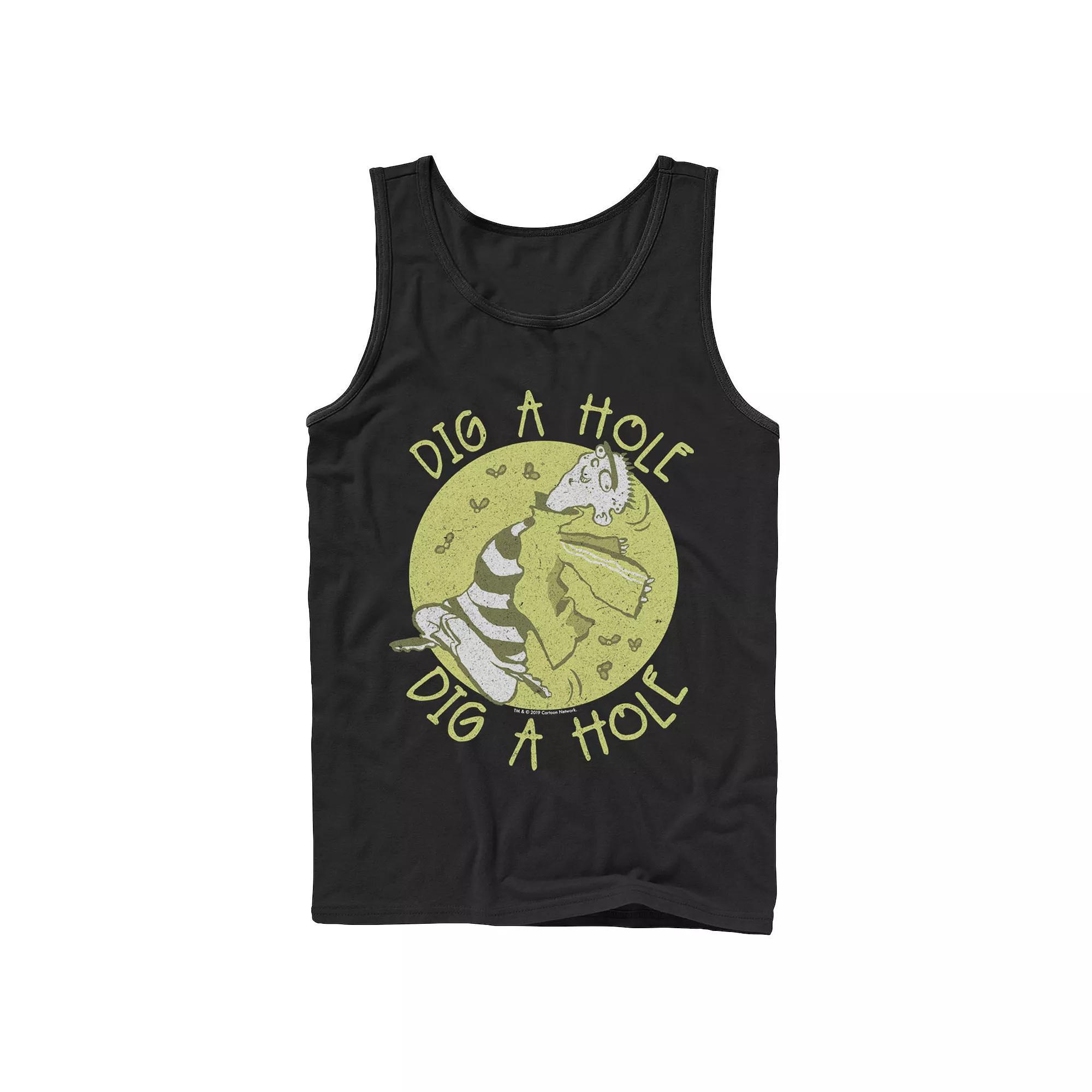 Men's CN Ed Edd N Eddy Dig A Hole Tank Top, Size: Large, Black Product Image