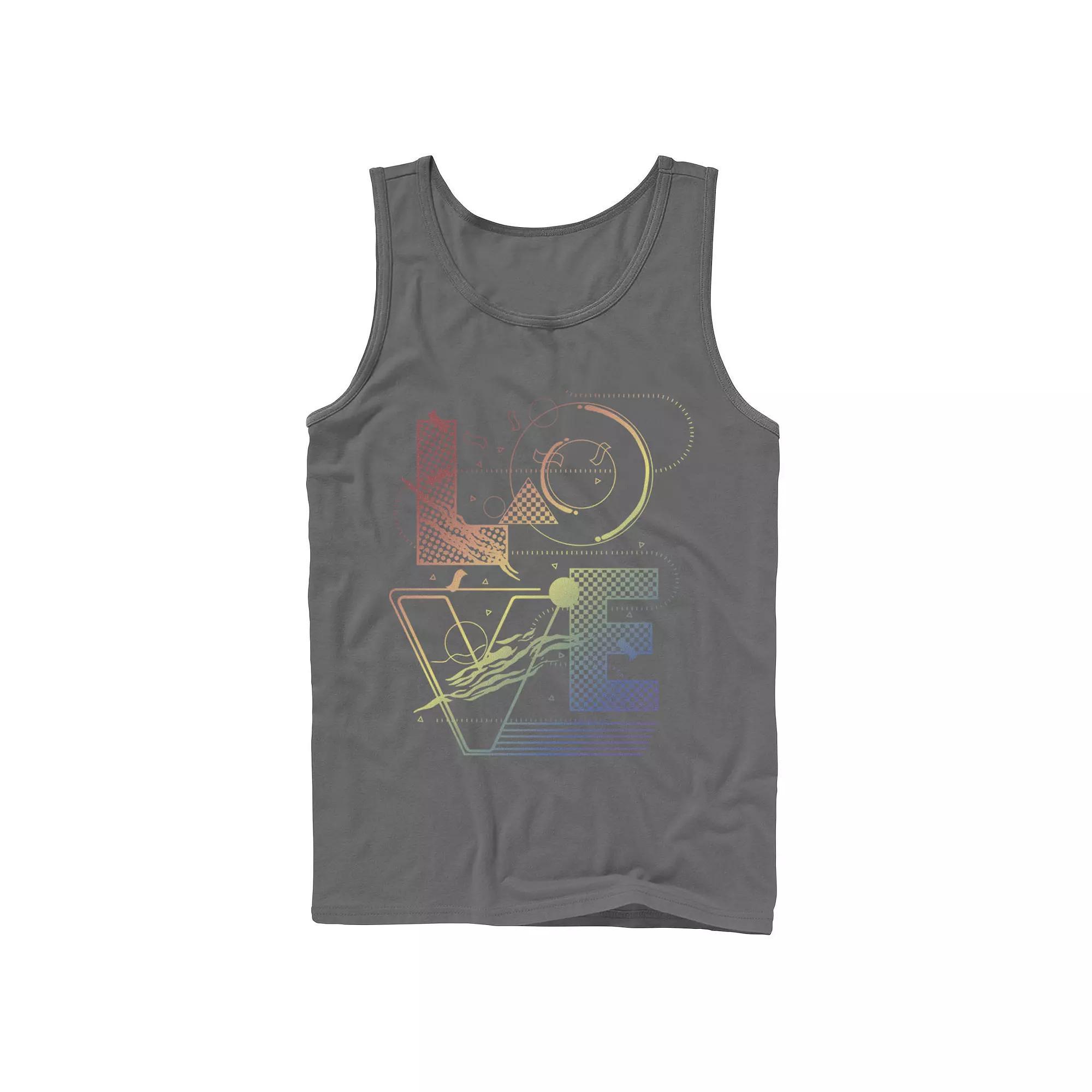 Men's Star Wars Stormtrooper Tropical Helmet Floral Fill Tank Top, Size: Large, Black Product Image