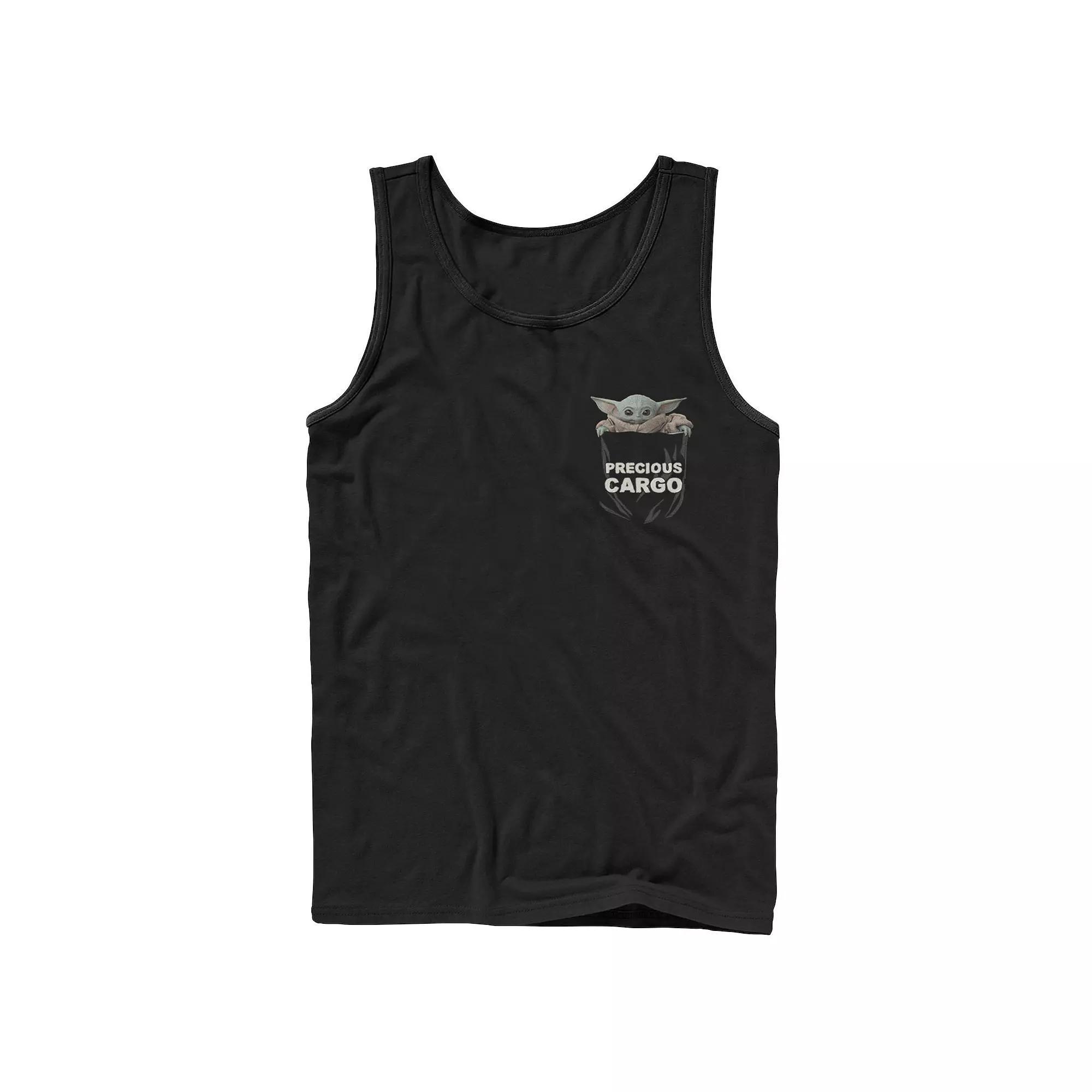 Mens Jurassic World Park Security Officer Badge Graphic Tank Top Blue Product Image