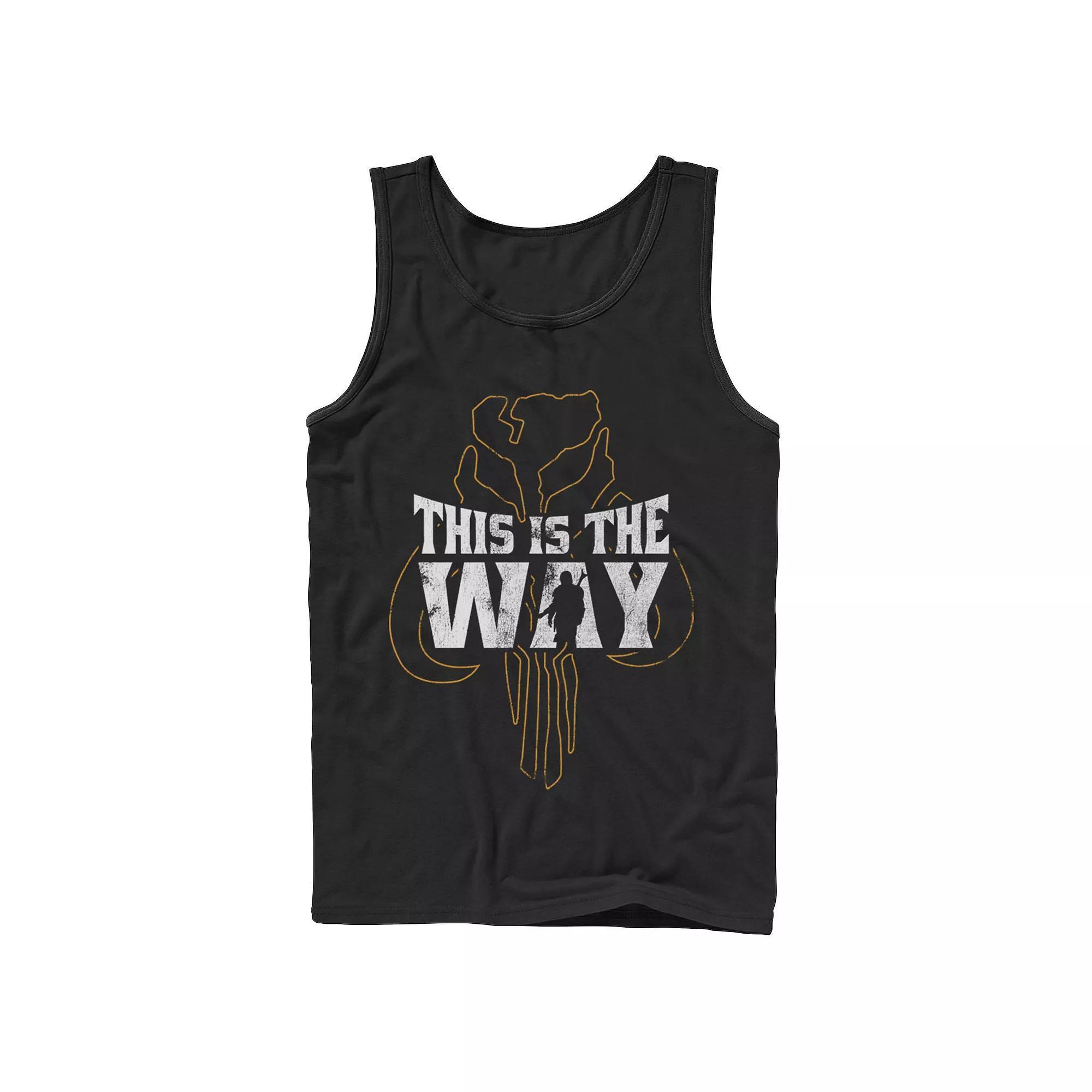 Mens Star Wars The Mandalorian This Is The Way Mythosaur Overlay Tank Top Product Image