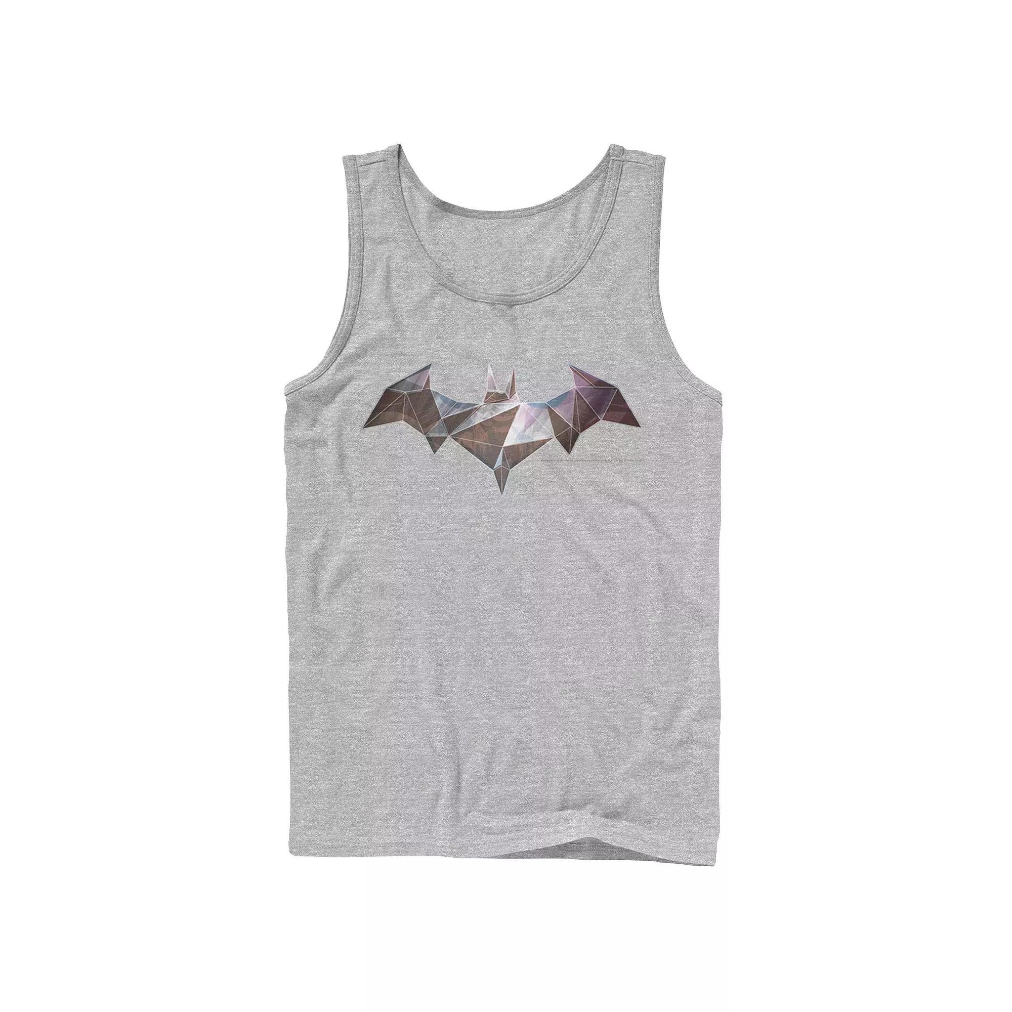 Men's DC Comics Batman Geometric Classic Logo Tank Top, Size: Small, Grey Product Image
