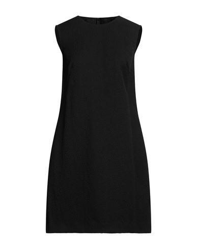 DOLCE & GABBANA Sleeveless Crepe Mini Dress In Black Product Image