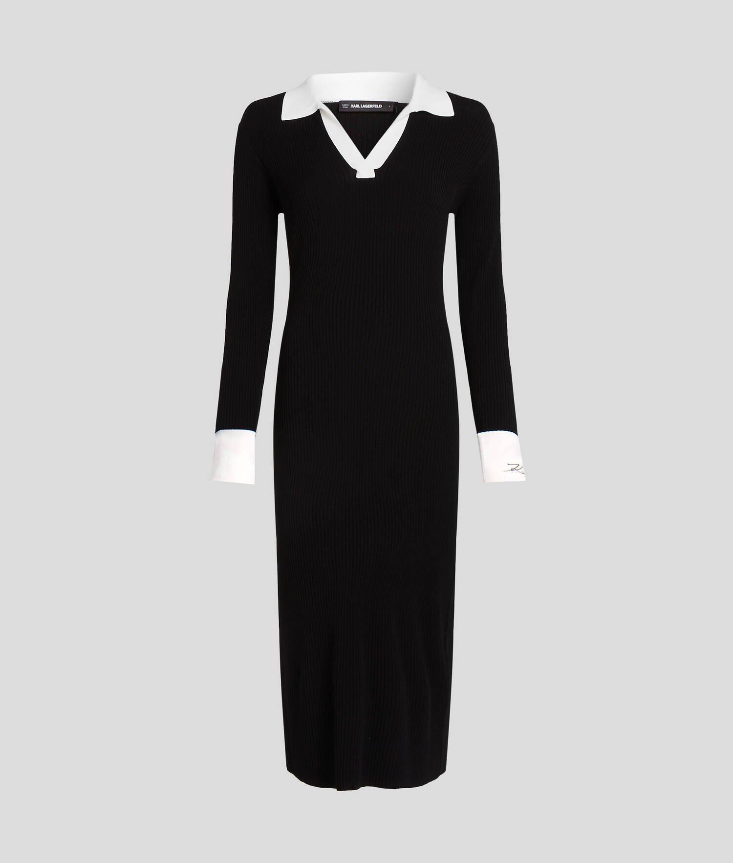 KARL ESSENTIAL POLO KNIT DRESS Product Image