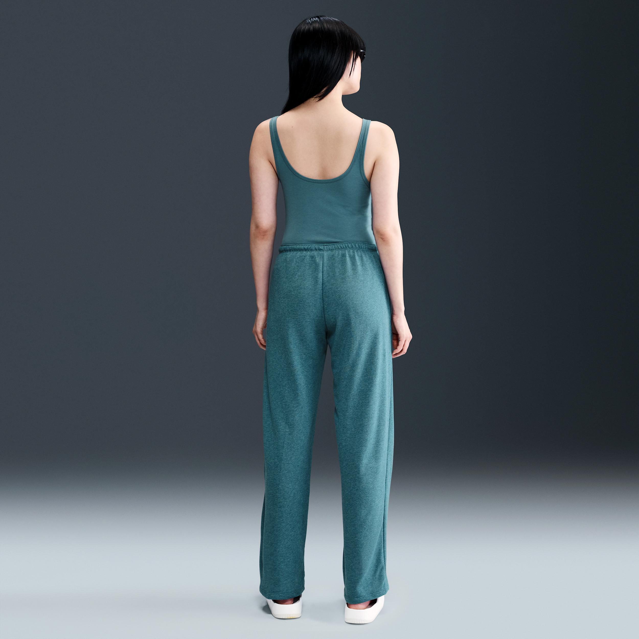 Women's Nike Sportswear Chill Terry Mid-Rise French Terry Open-Hem Sweatpants Product Image