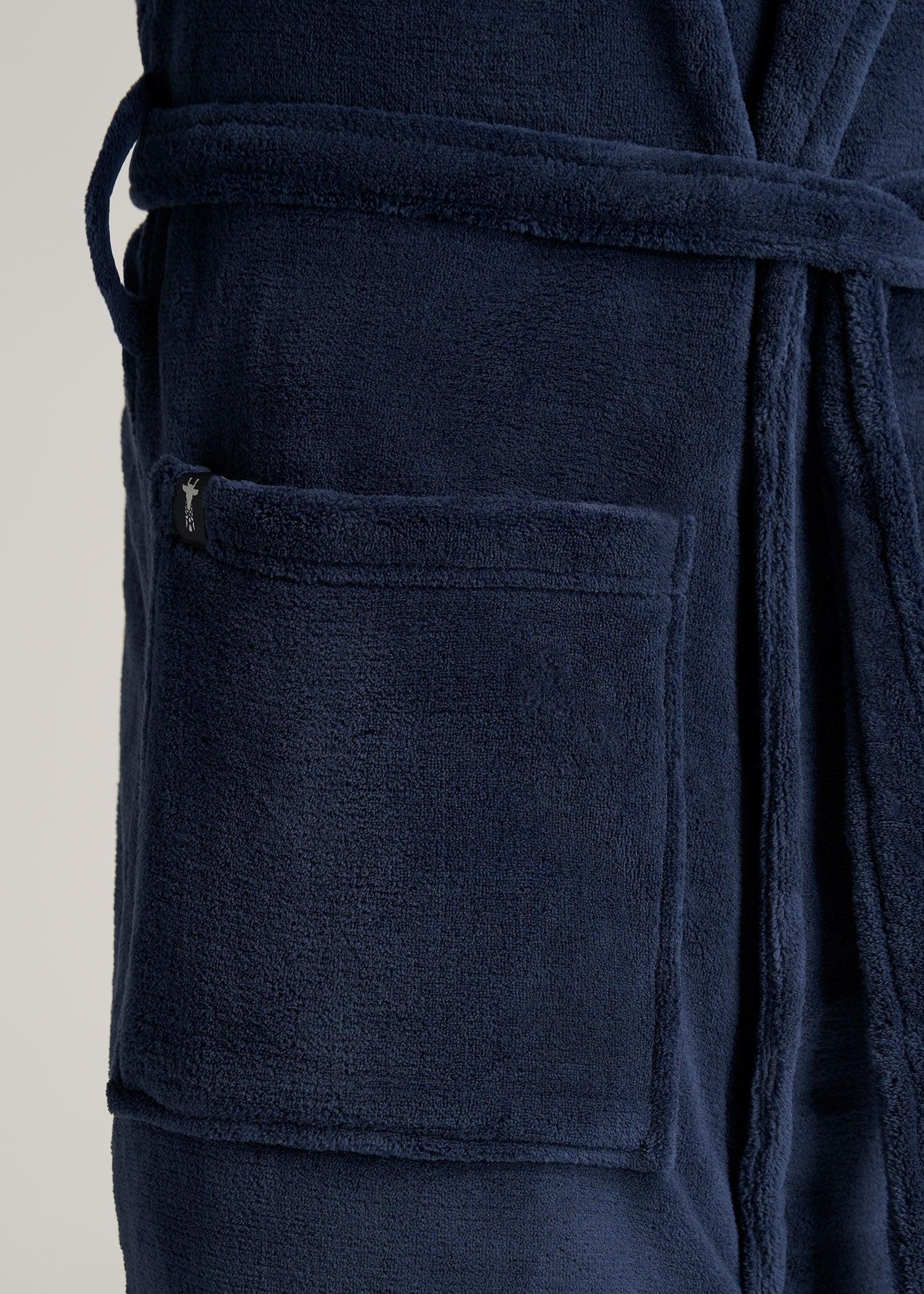Tall Men's Robe in Navy Product Image