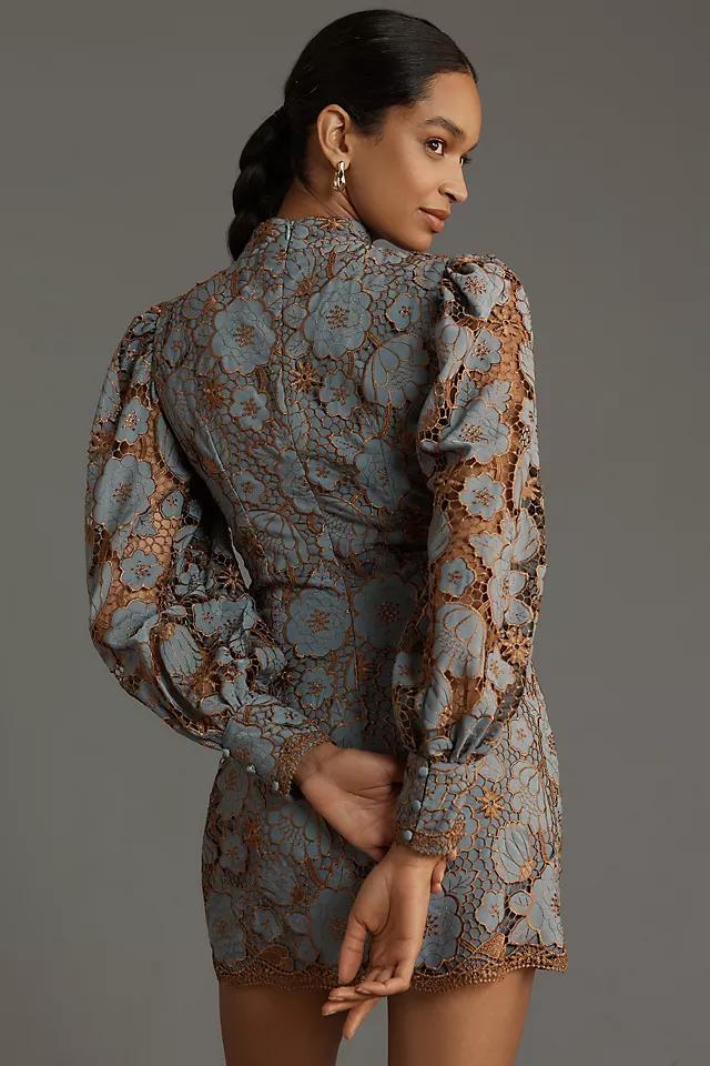 Elliatt Jasmine Long-Sleeve Mock-Neck Mini Dress Product Image