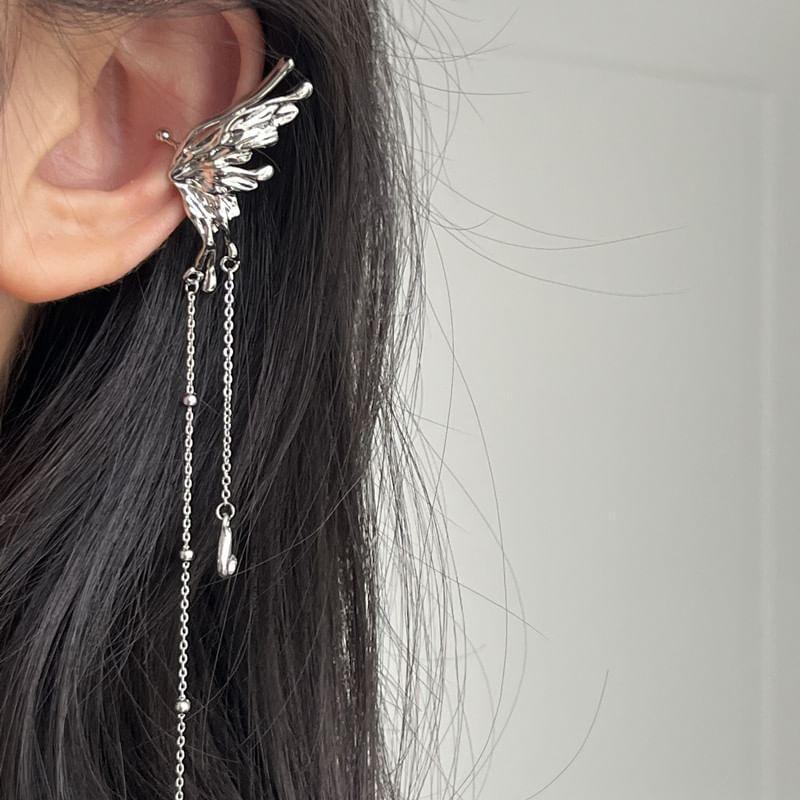 Butterfly Chain Alloy Ear Cuff Product Image