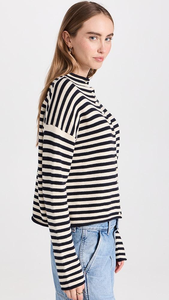 Alex Mill Taylor Cardigan in Stripe Cotton Cashmere Blend | Shopbop Product Image
