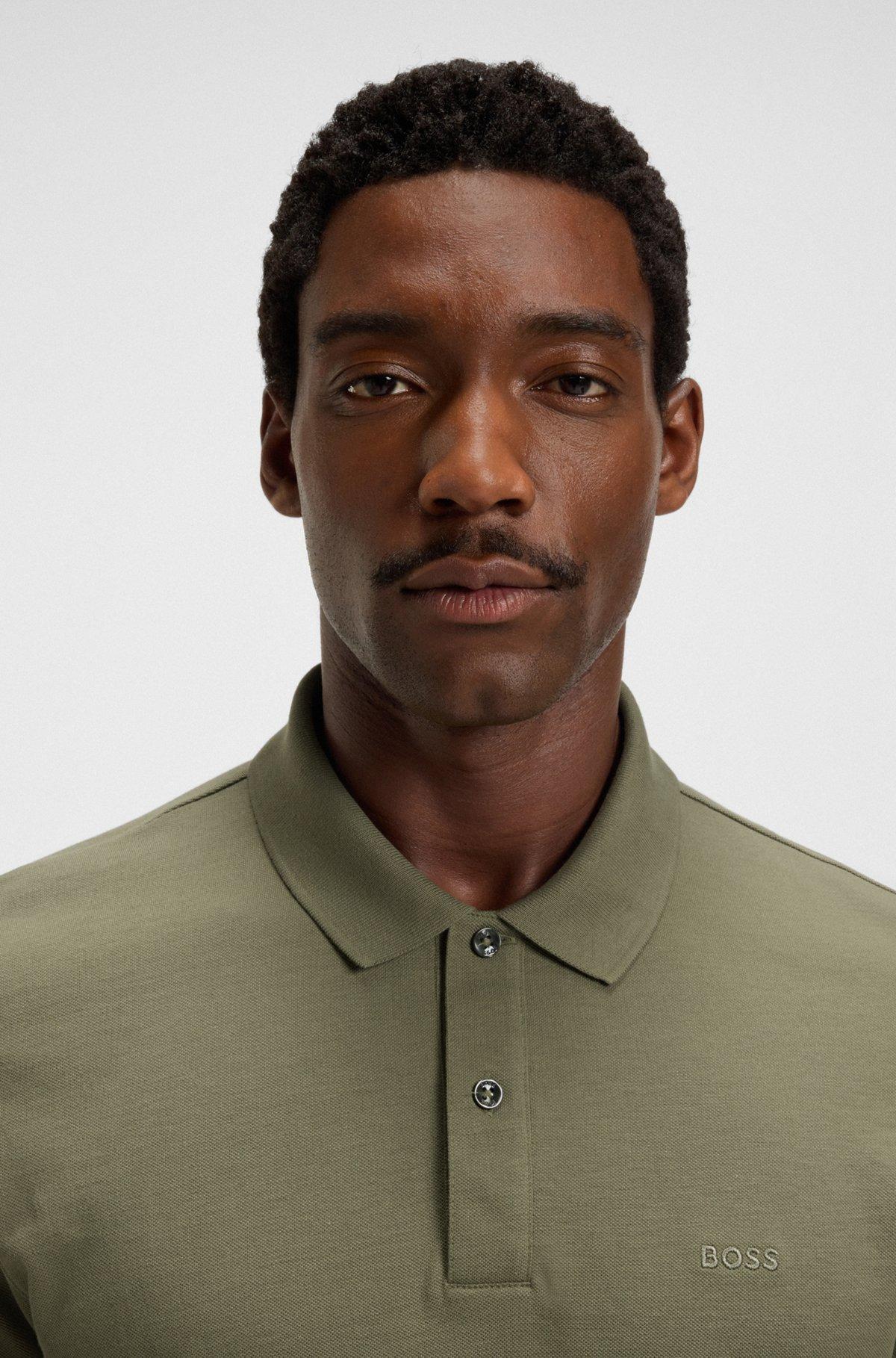 Pallas polo shirt in cotton piqué with logo details Product Image