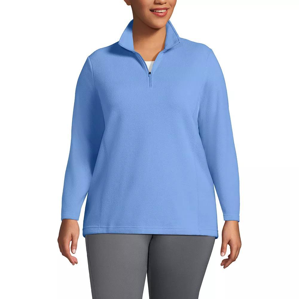 Petite Lands' End 1/4-Zip Fleece Pullover, Women's, Size: XS Petite, Deep  Blue Product Image