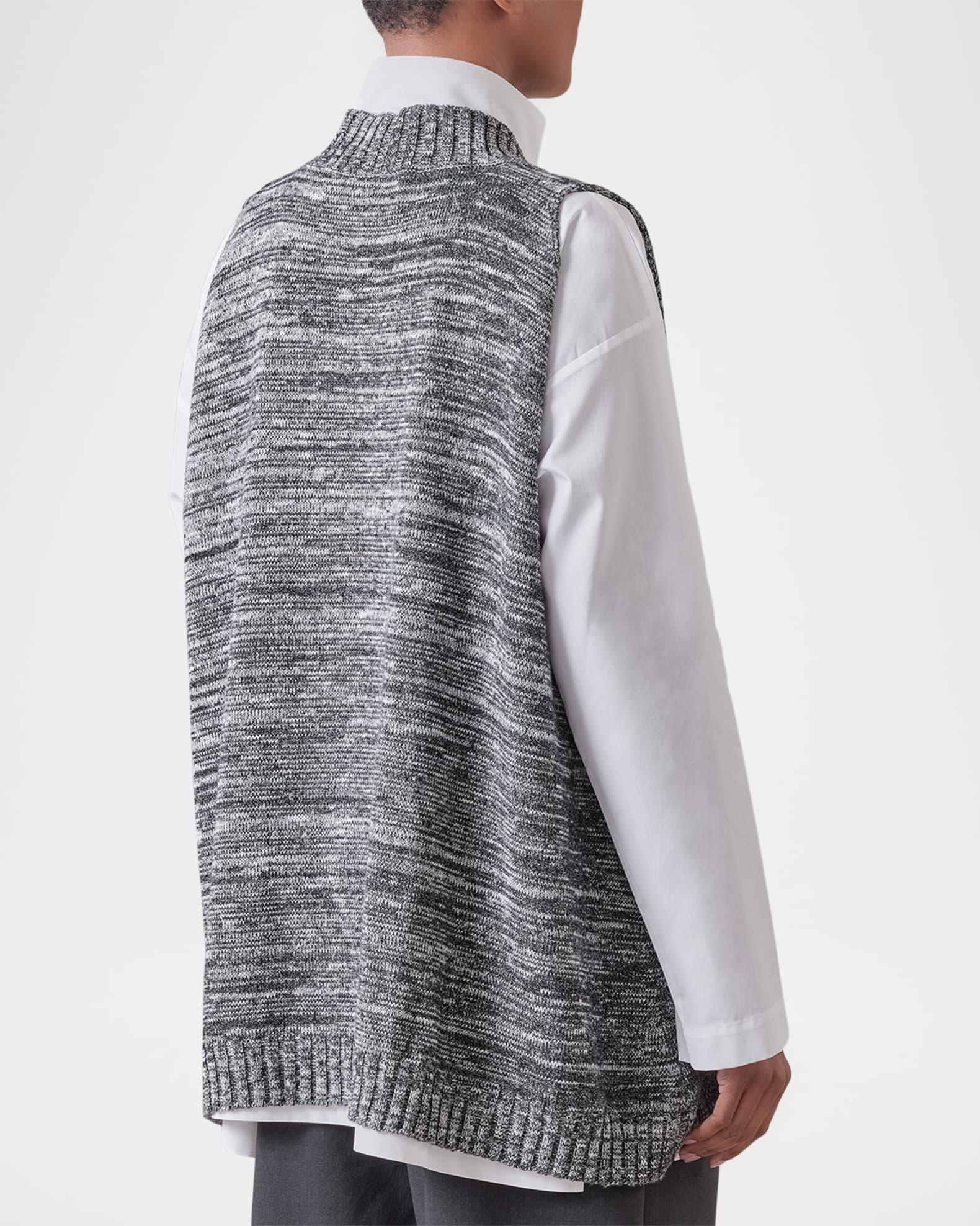 A-Line Sleeveless V Sweater (Mid Plus Length) Product Image