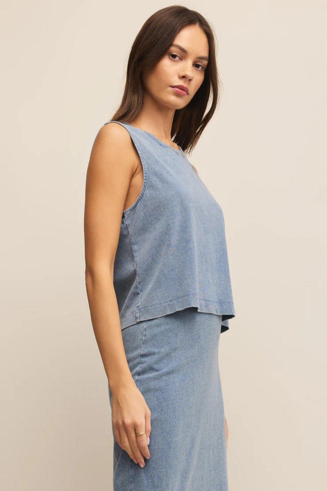 Sloane Jersey Denim Muscle Product Image