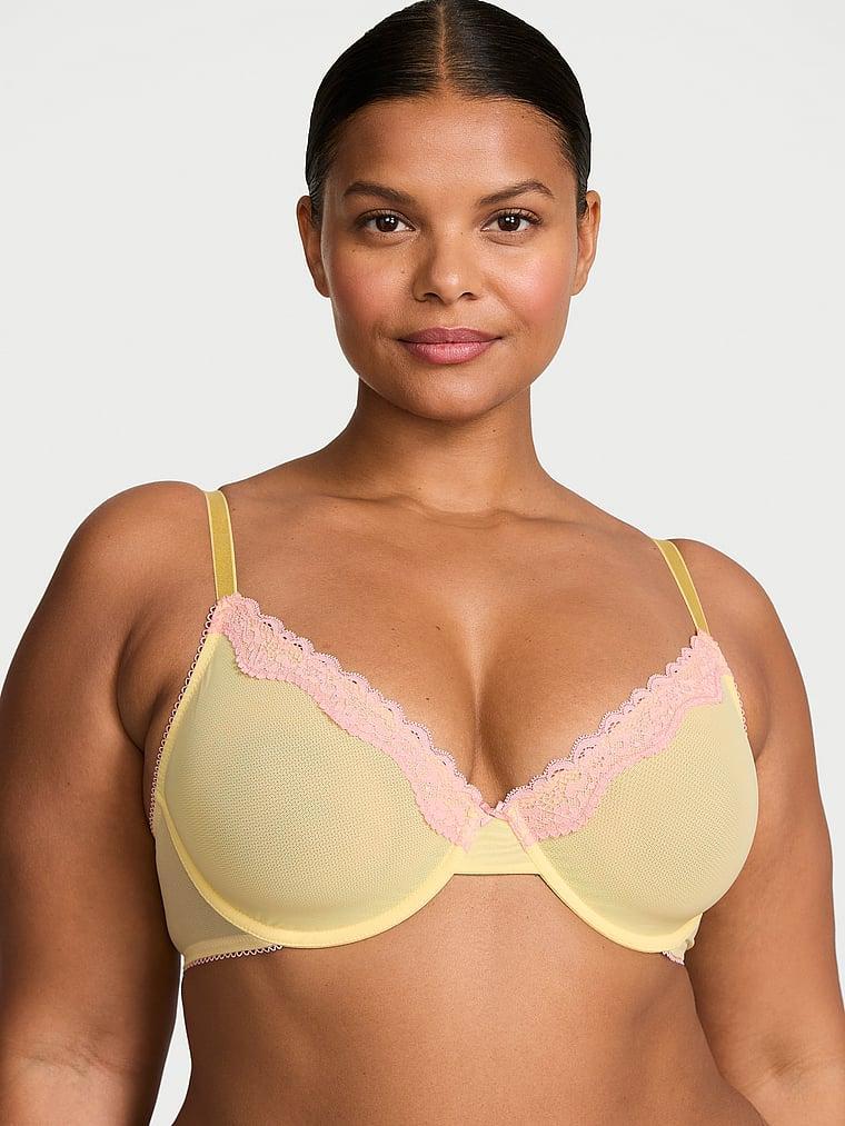 Tease Lace-Trim Unlined Demi Bra Product Image
