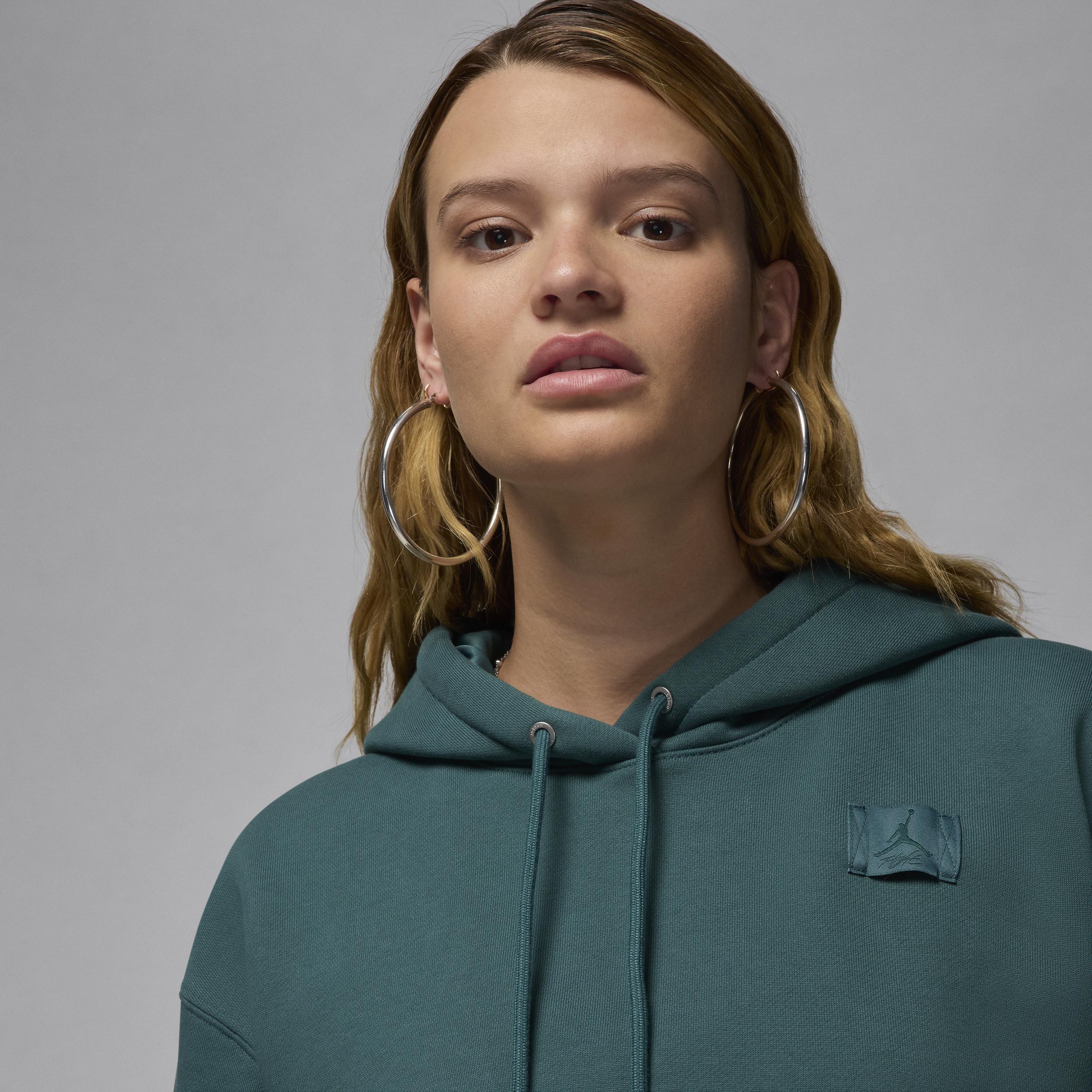 Women's Jordan Flight Fleece Satin-Lined Pullover Hoodie Product Image