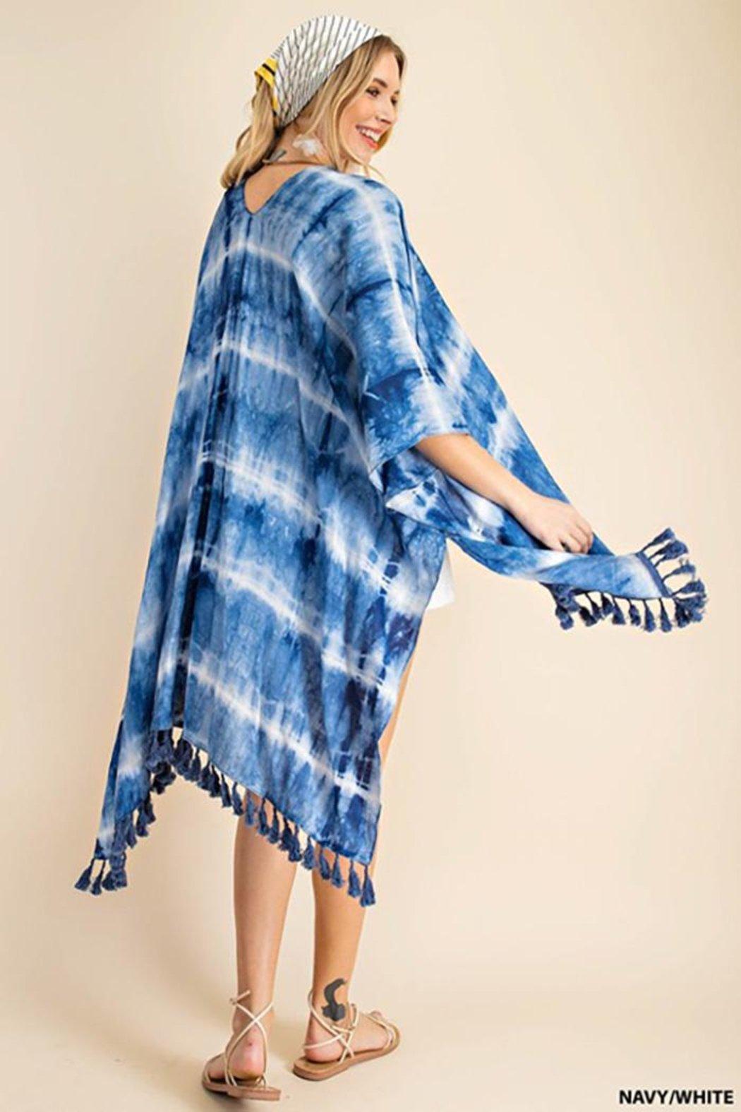 Tassel Hem Detail Kimono Product Image